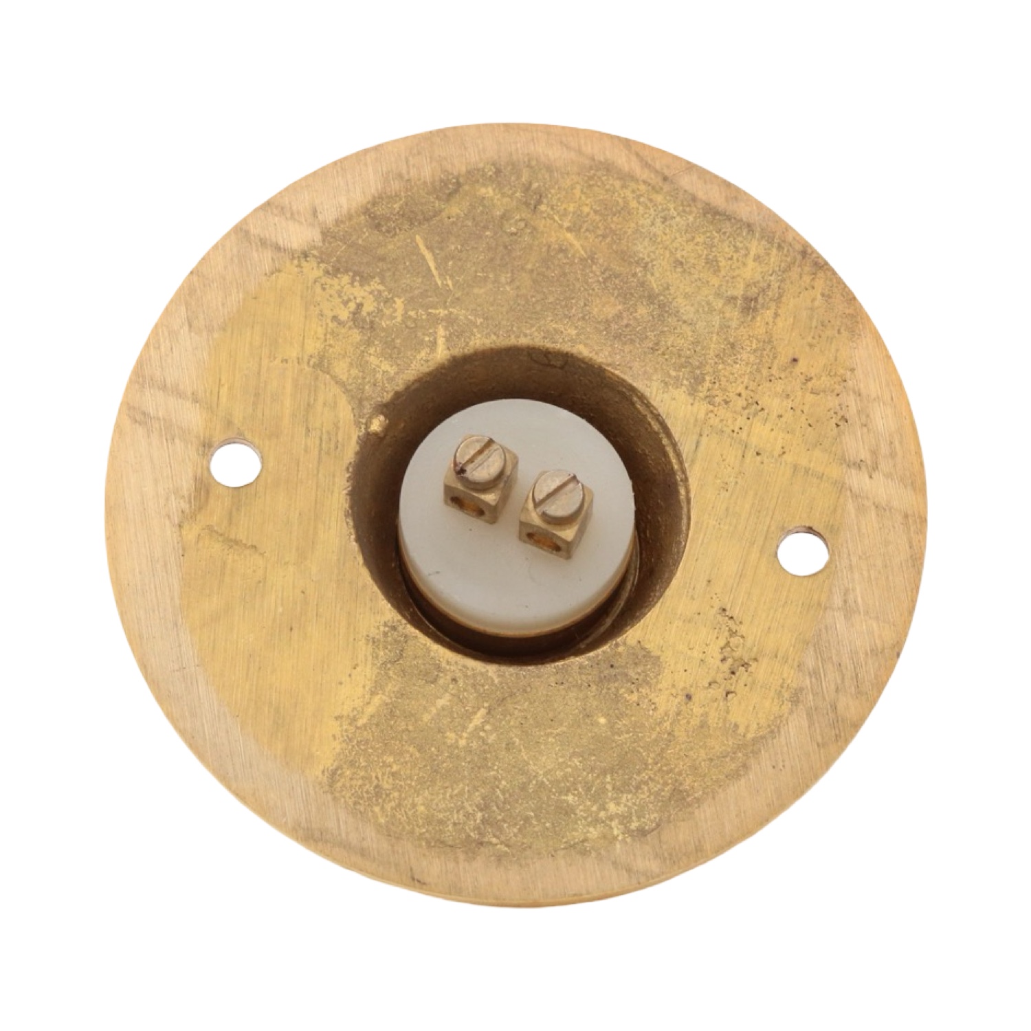PRESS Push Button Doorbell in Vintage Cast Solid Brass - 4 Finish Choices