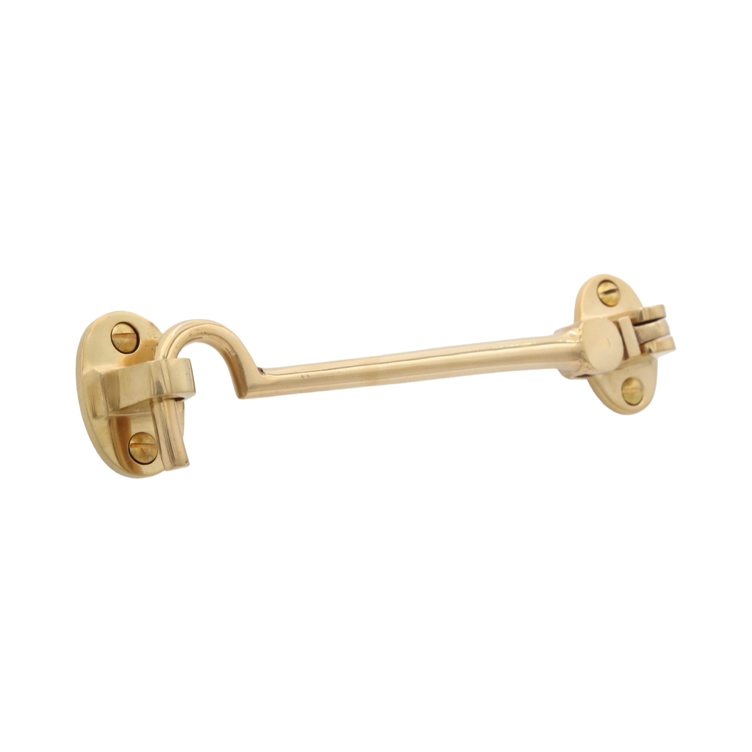 Brass Hook and Eye Cabin Door Latch - 3 Sizes