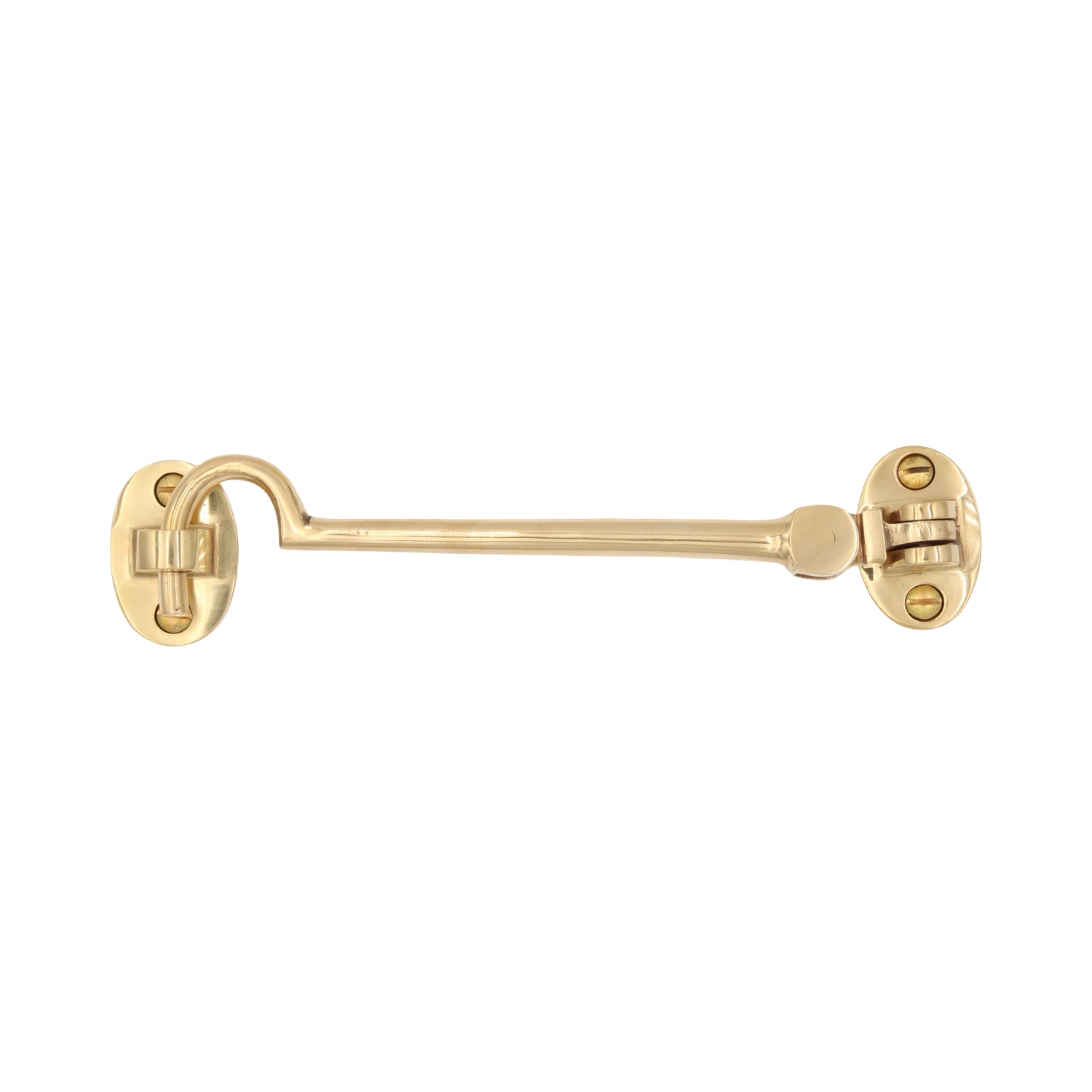 Brass Hook and Eye Cabin Door Latch - 3 Sizes