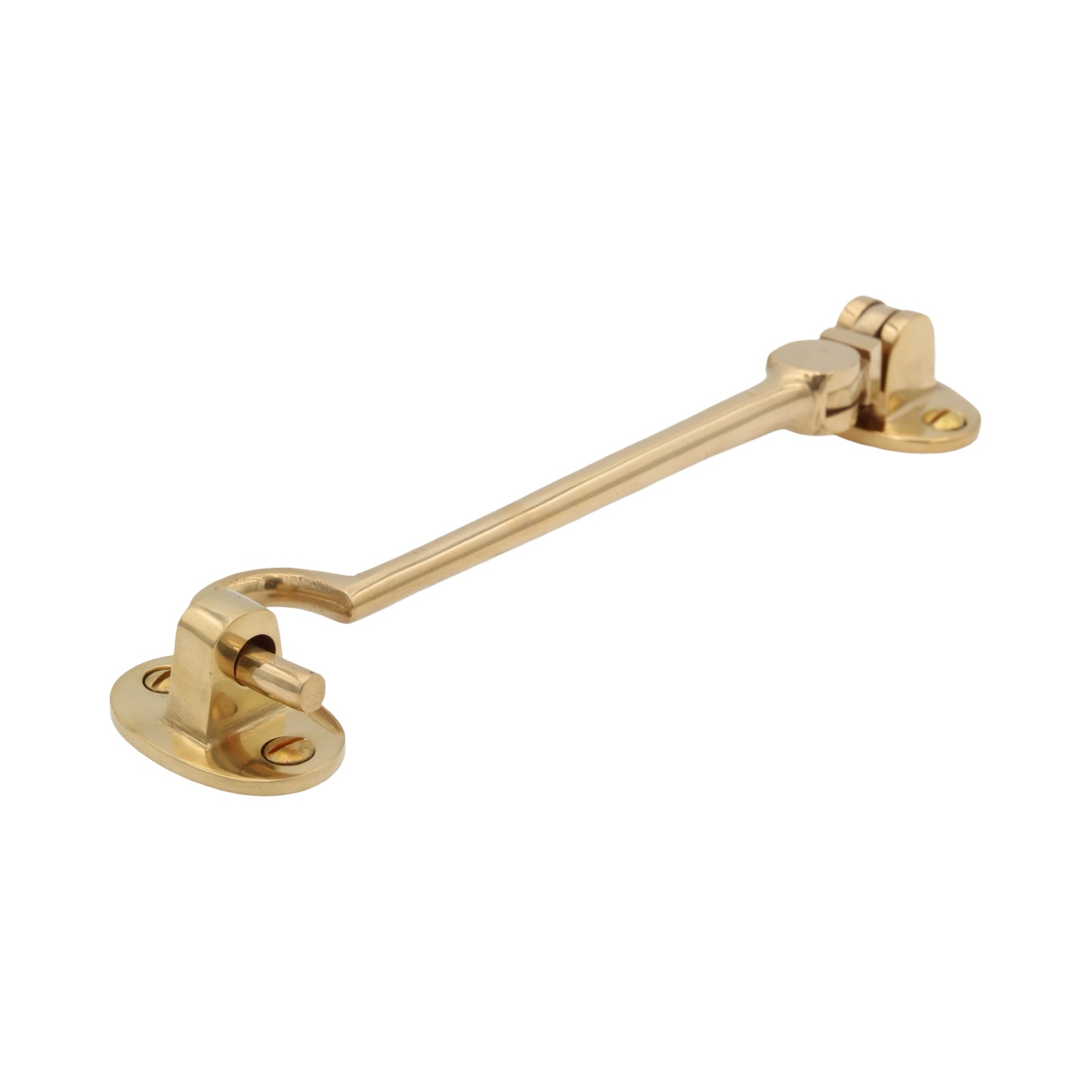 Brass Hook and Eye Cabin Door Latch - 3 Sizes