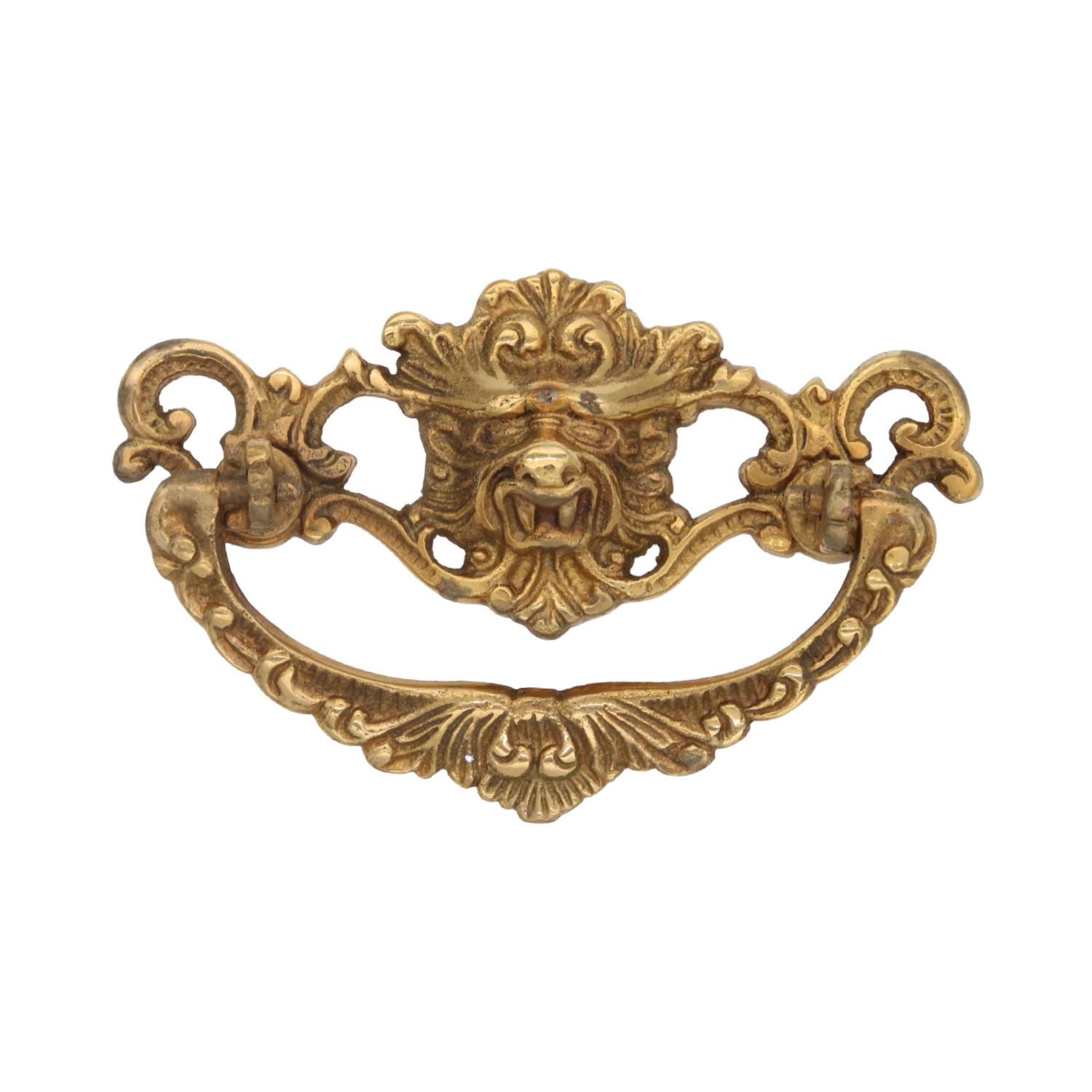 Lion Face Dresser Drawer or Desk Pull in Brass or Bronze