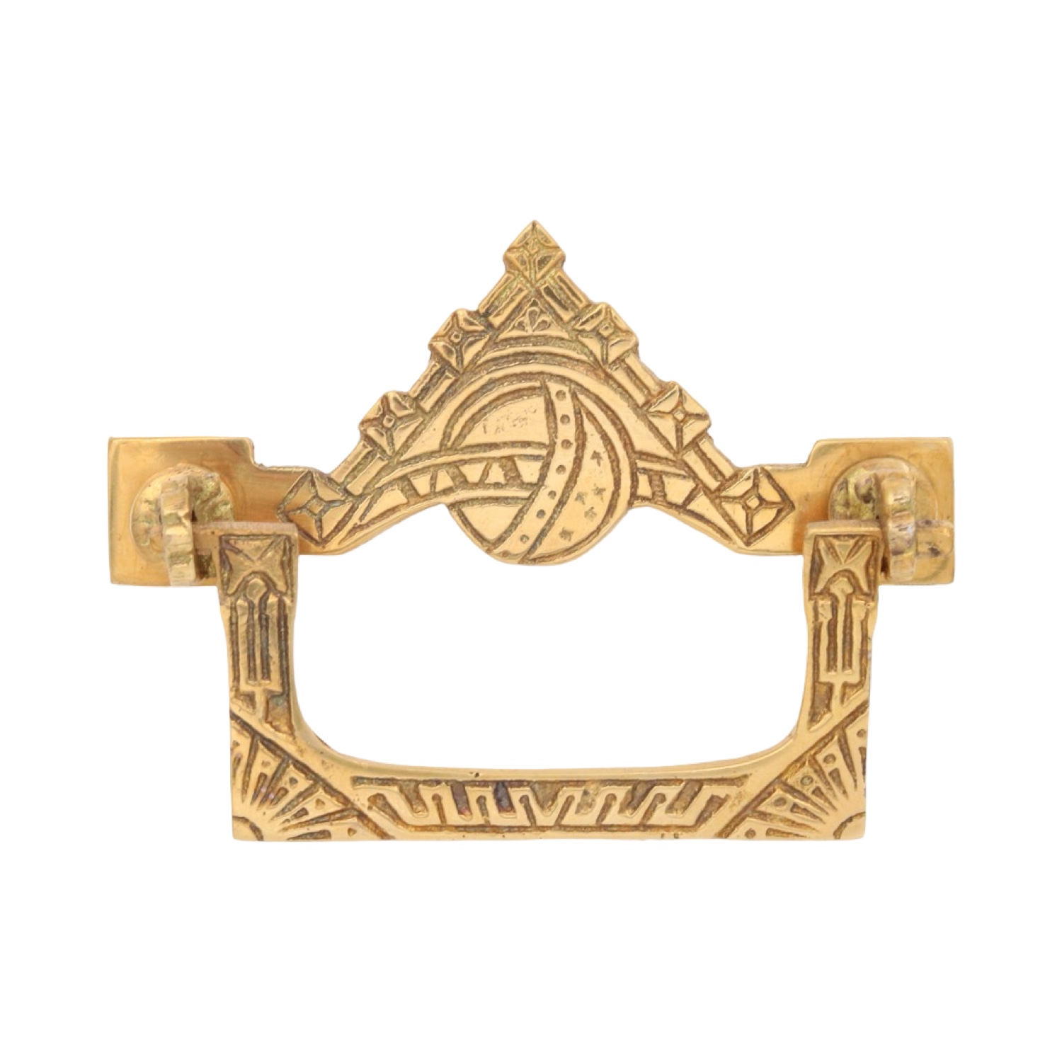 English or French Dresser Pull Antique Replica Solid Brass or Bronze