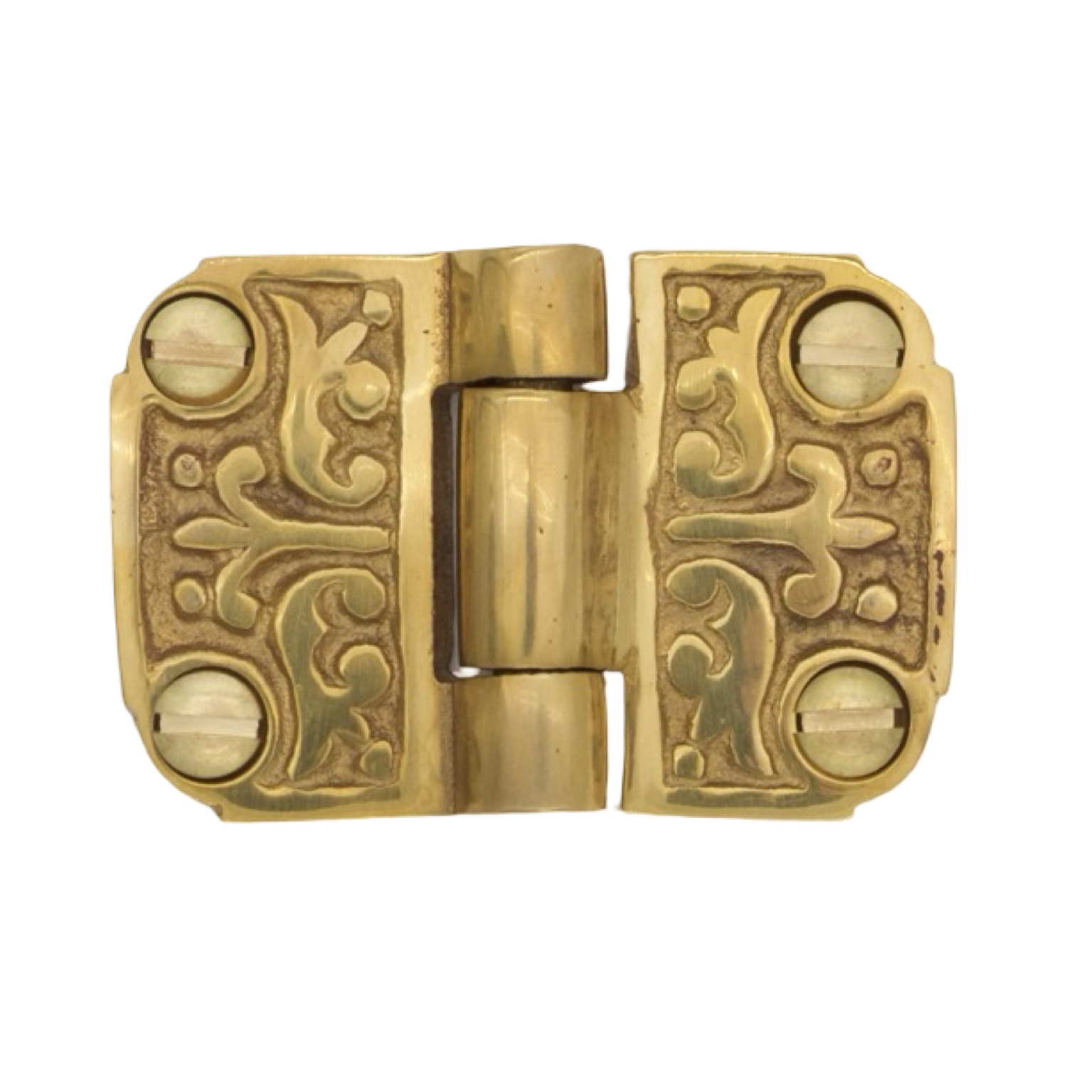 Flush Victorian Cabinet Flap Hinge Antique Solid Brass 2 Inch - 3 Finish Choices