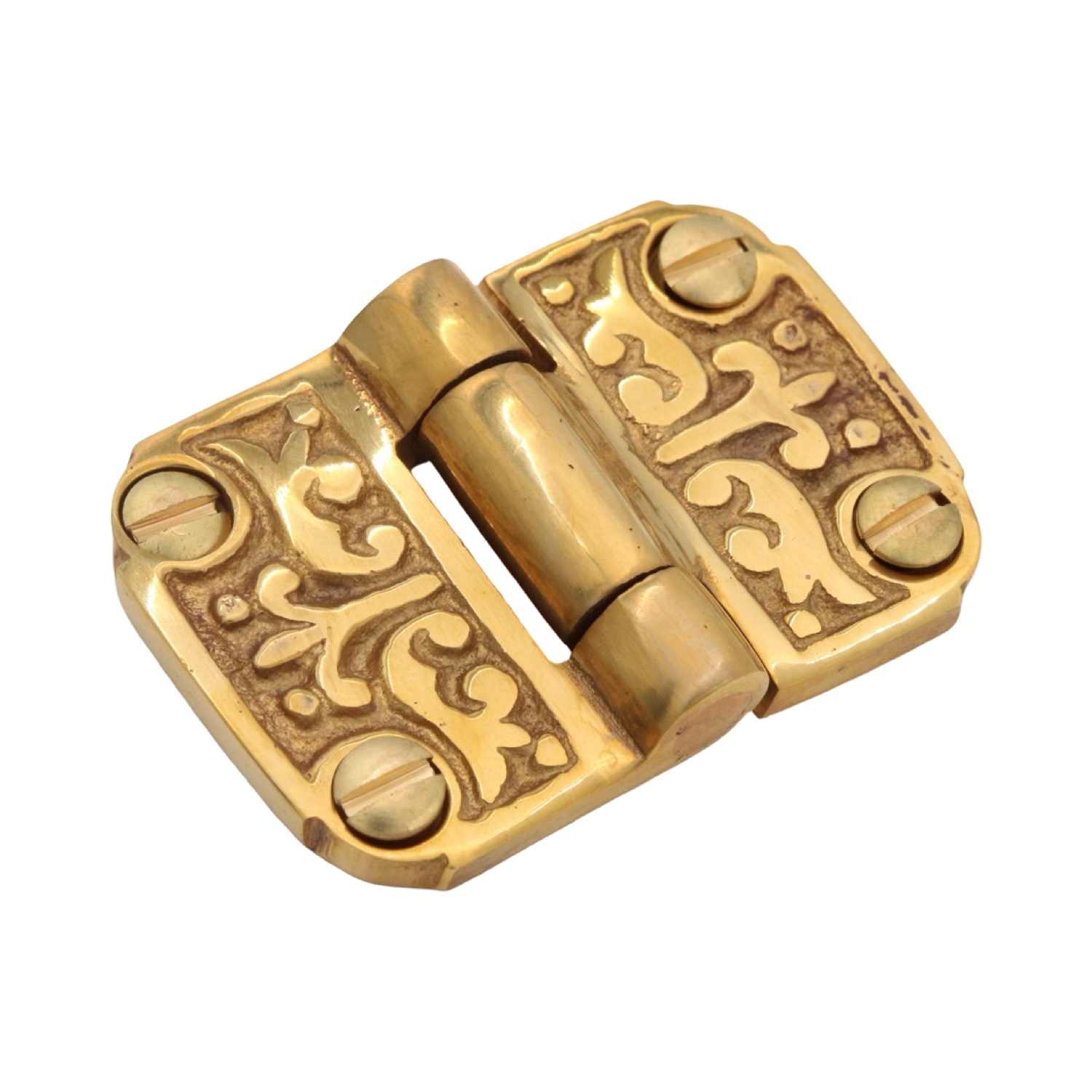 Flush Victorian Cabinet Flap Hinge Antique Solid Brass 2 Inch - 3 Finish Choices