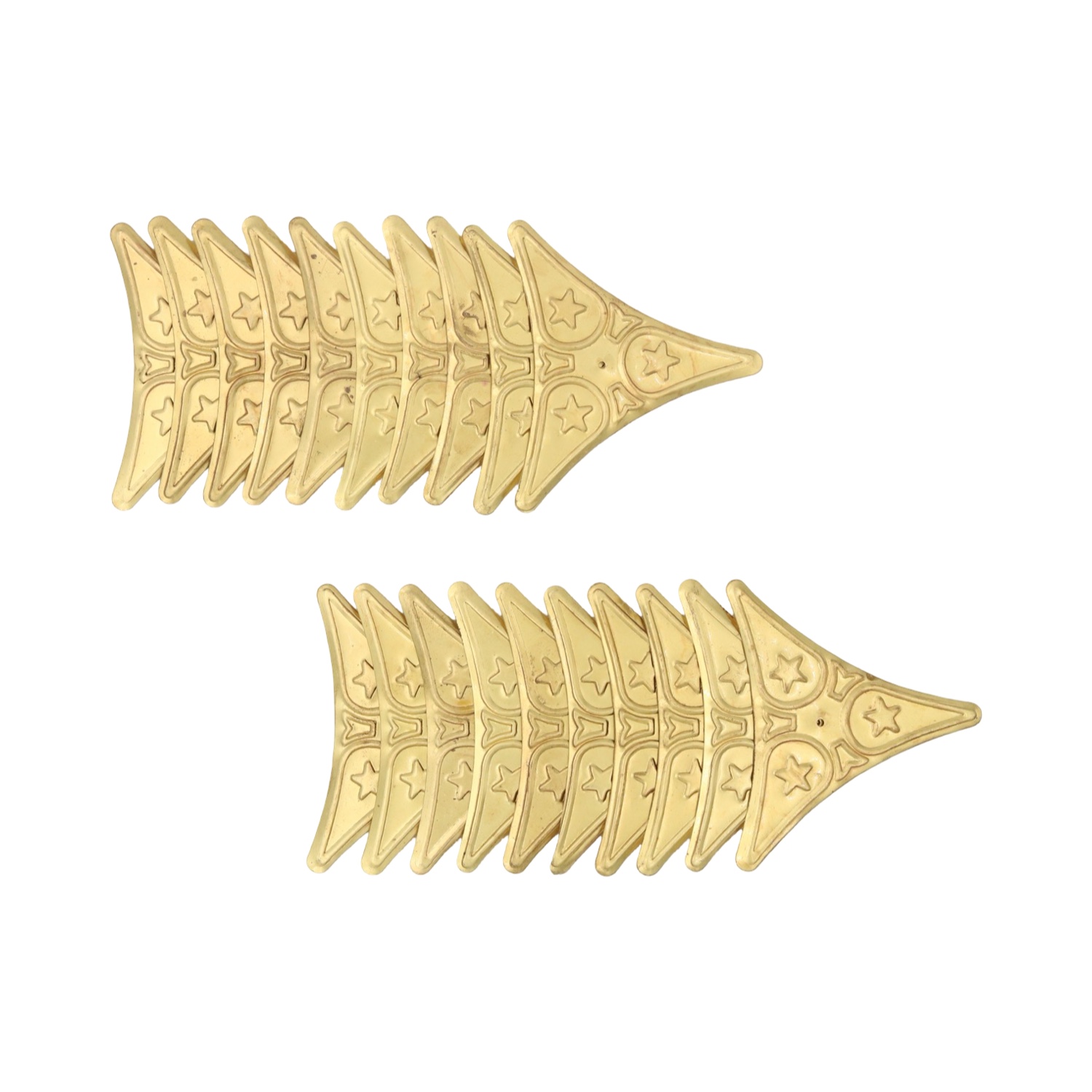 Decorative Star Dust Corner For Stair Steps in Polished Brass – Choose Amount