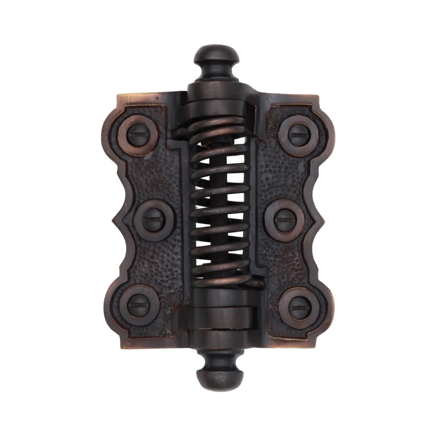 Brass or Bronze Victorian Style Springing Screen Door Hinge