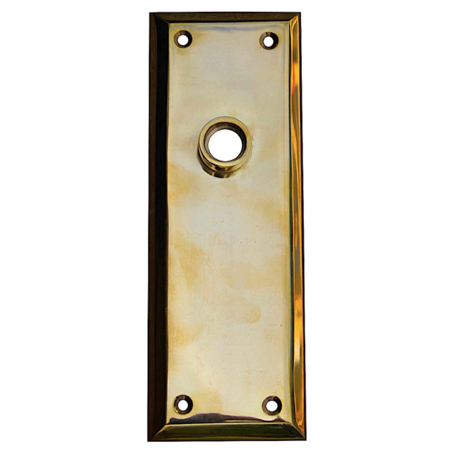 Rectangular Door Plates Solid Cast Brass Sold as Pair - 2 Finish Choices