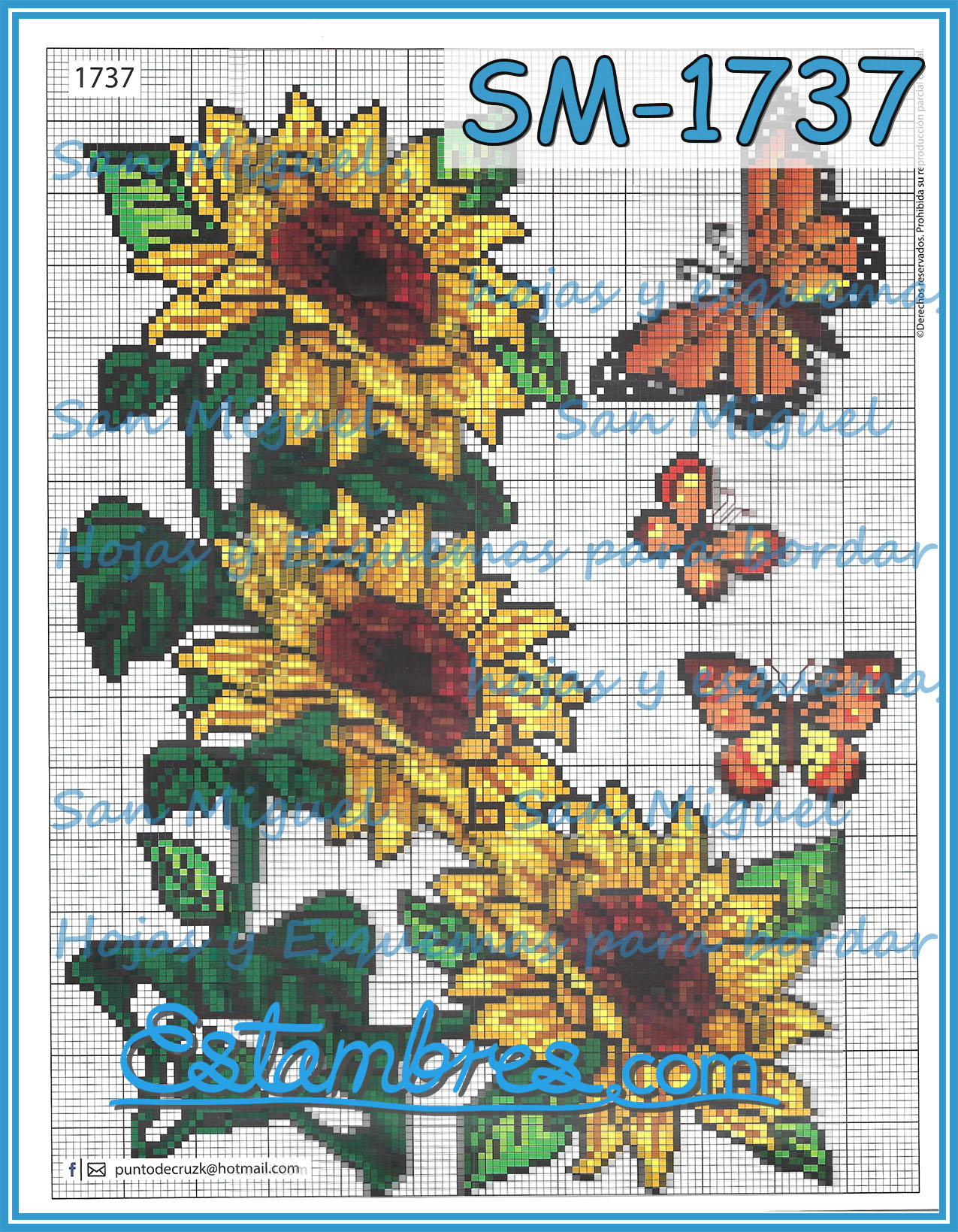 SAN MIGUEL [1600 SERIES] - 2 of 4 - Cross-stitch Embroidery Design Patterns