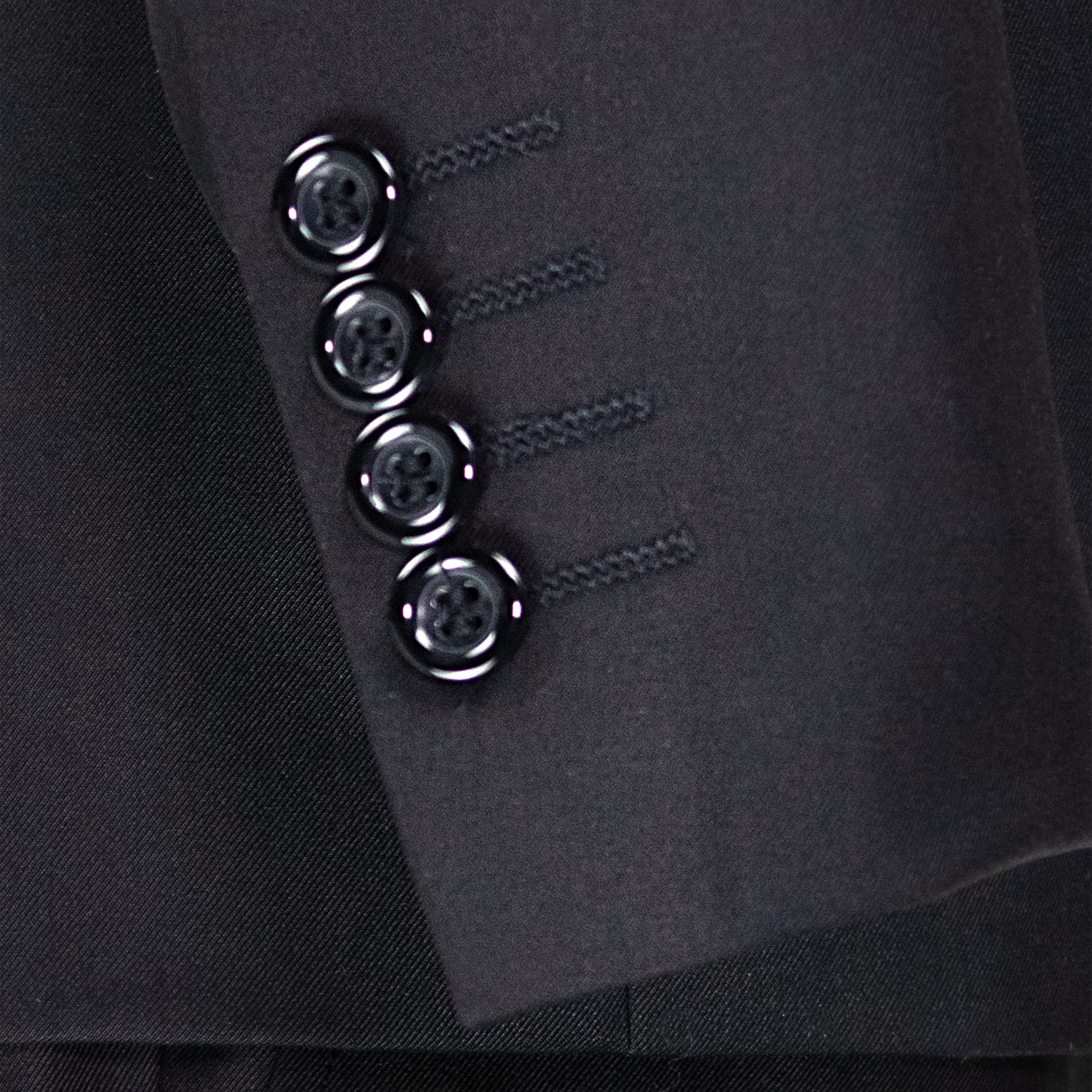 VINCI Men's Black 3-Piece 2-Button Slim Suit w/ Matching Vest - NEW - Picture 59 of 135