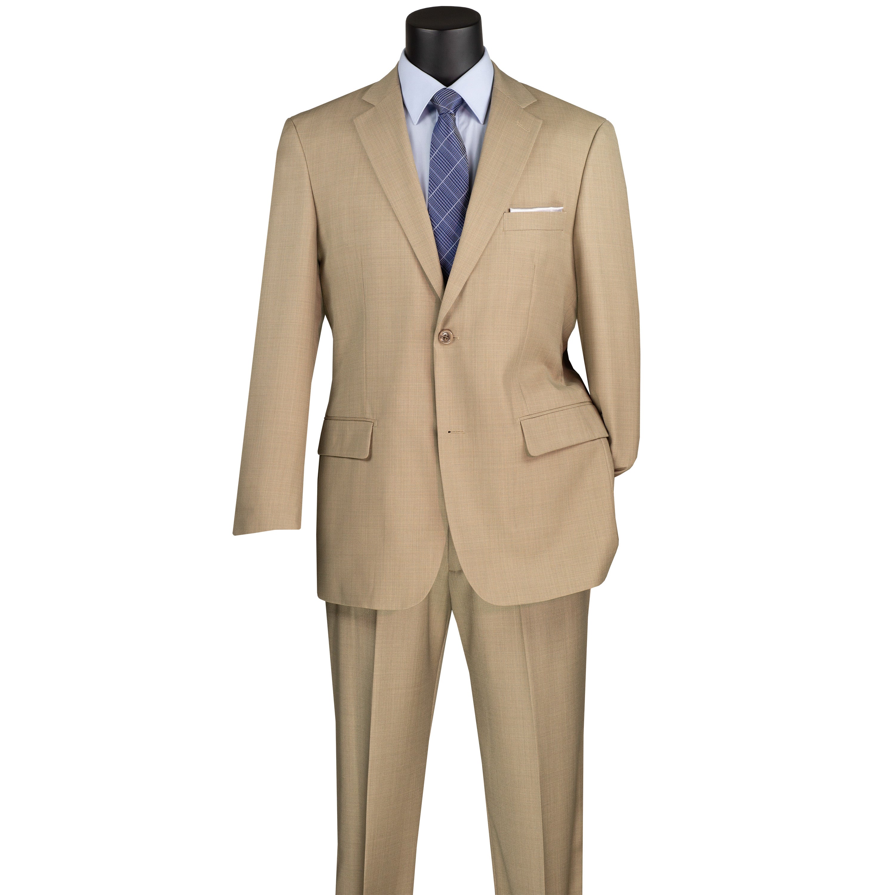 VINCI Men's Textured Weave 2-Button Classic Fit Suit - 36S-56L, 5 Colors - NEW - Picture 9 of 21