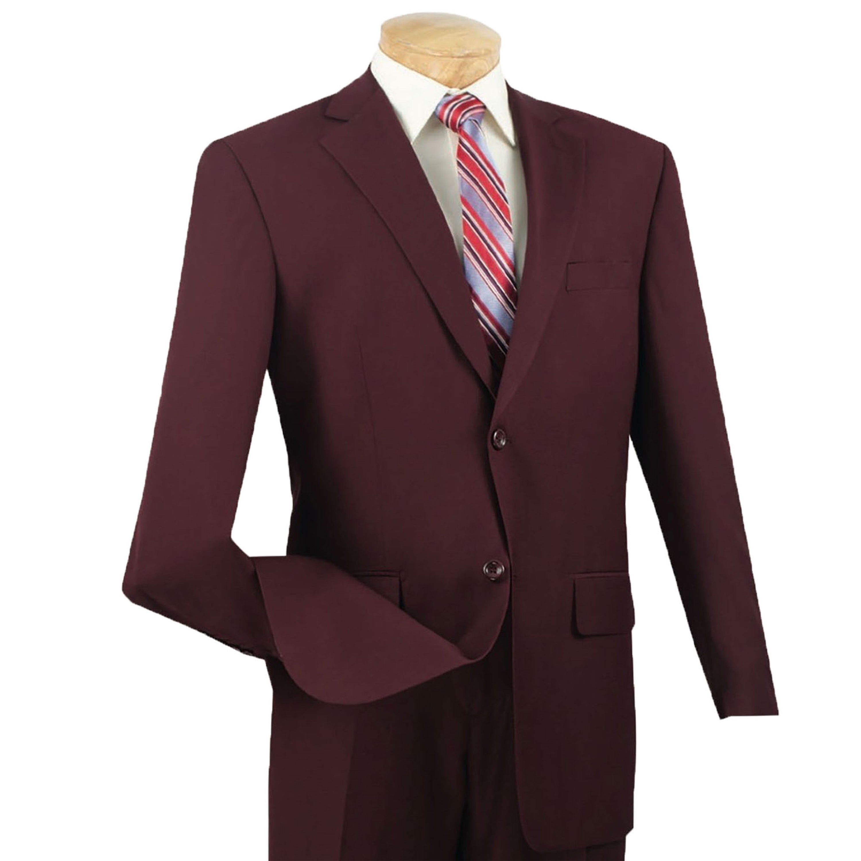 VINCI Men's Textured Weave 2-Button Classic Fit Suit - 36S-56L, 5 Colors - NEW - Picture 13 of 21