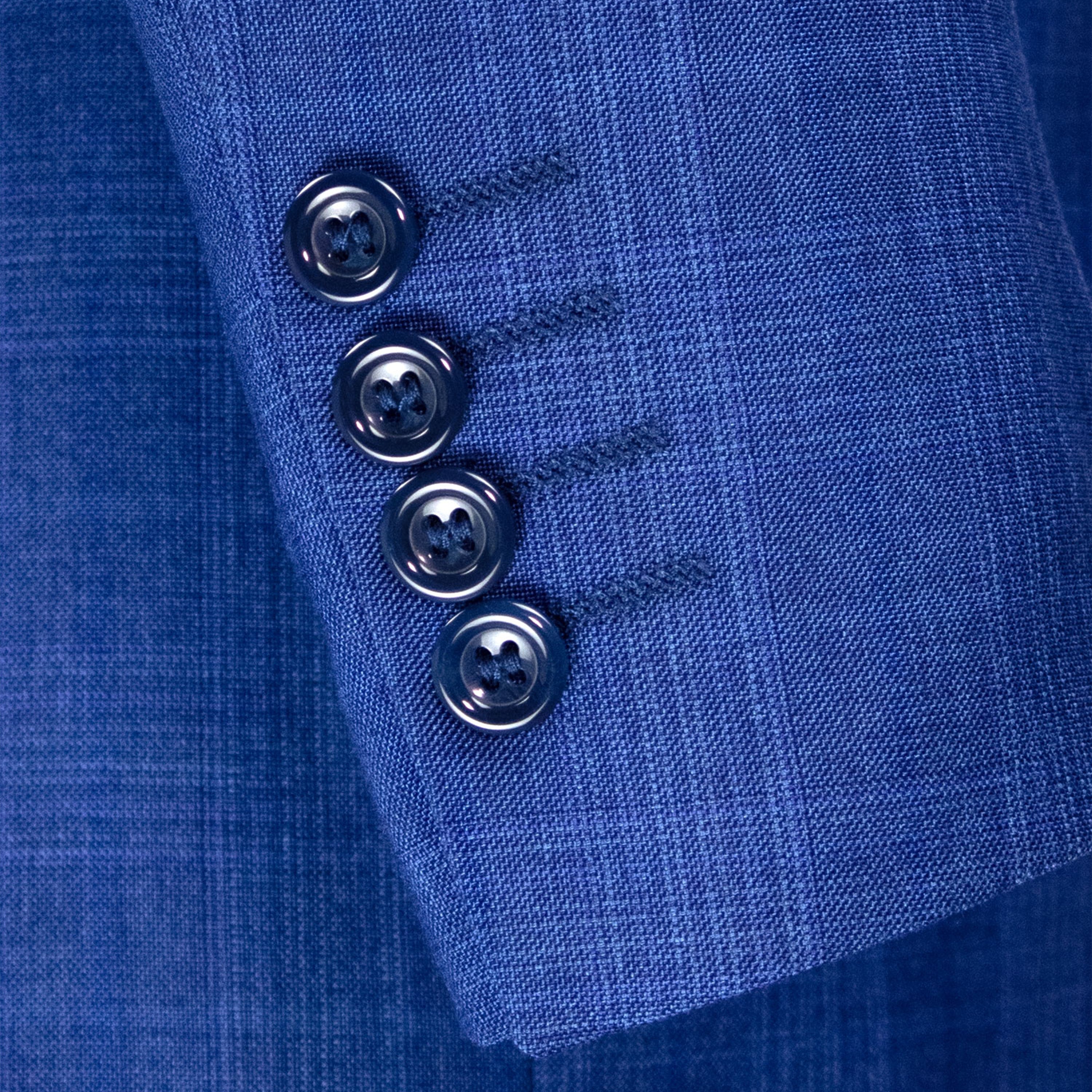 VINCI Men's Glen Plaid 2-Button Suit w/ Peak Lapel - 36S-56L, 3 Colors - NEW - Picture 7 of 16