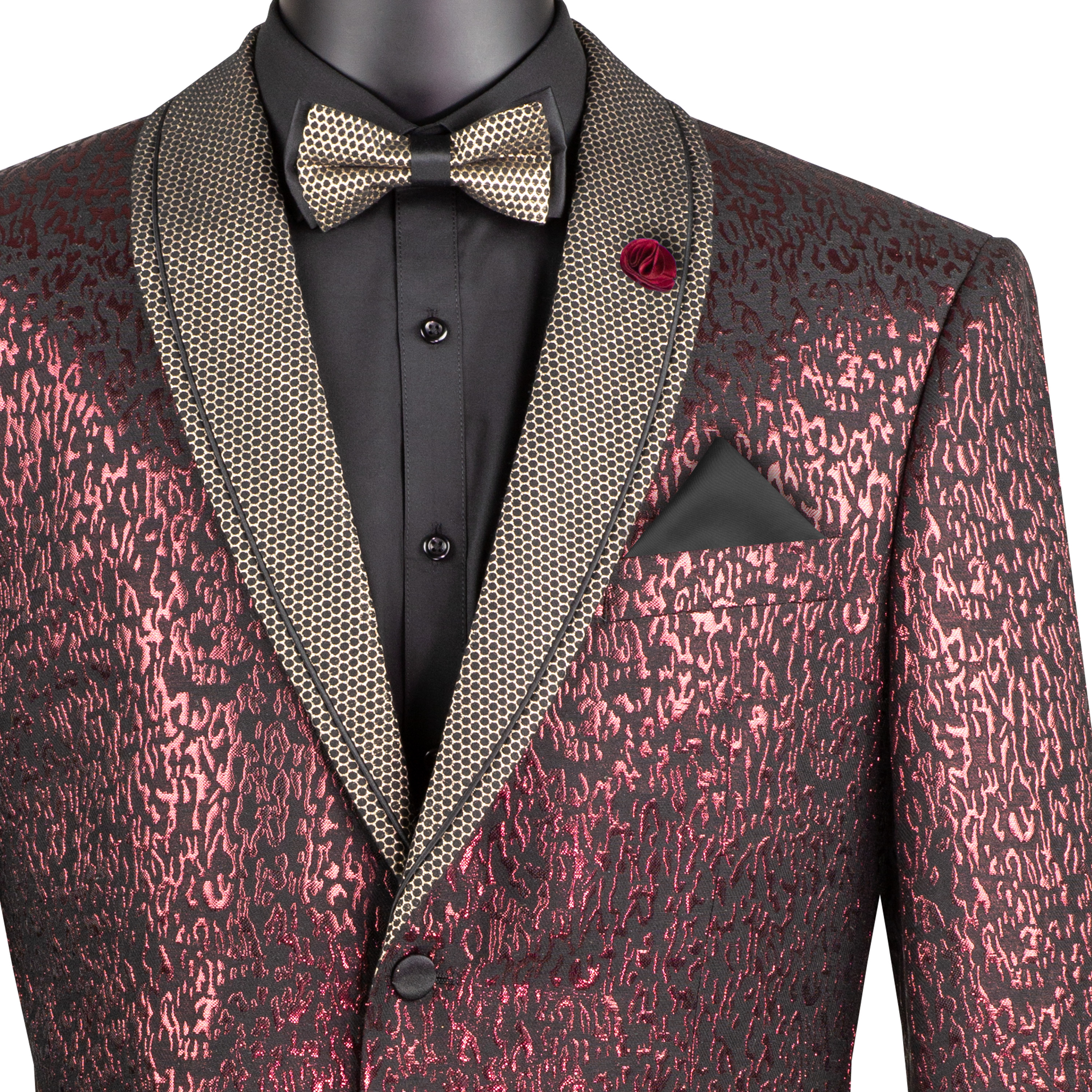 VINCI Men's Velvet Shawl-Collar Tuxedo Jacket XS-5XL, 2 Colors, Reg Fit - NEW - Picture 8 of 9