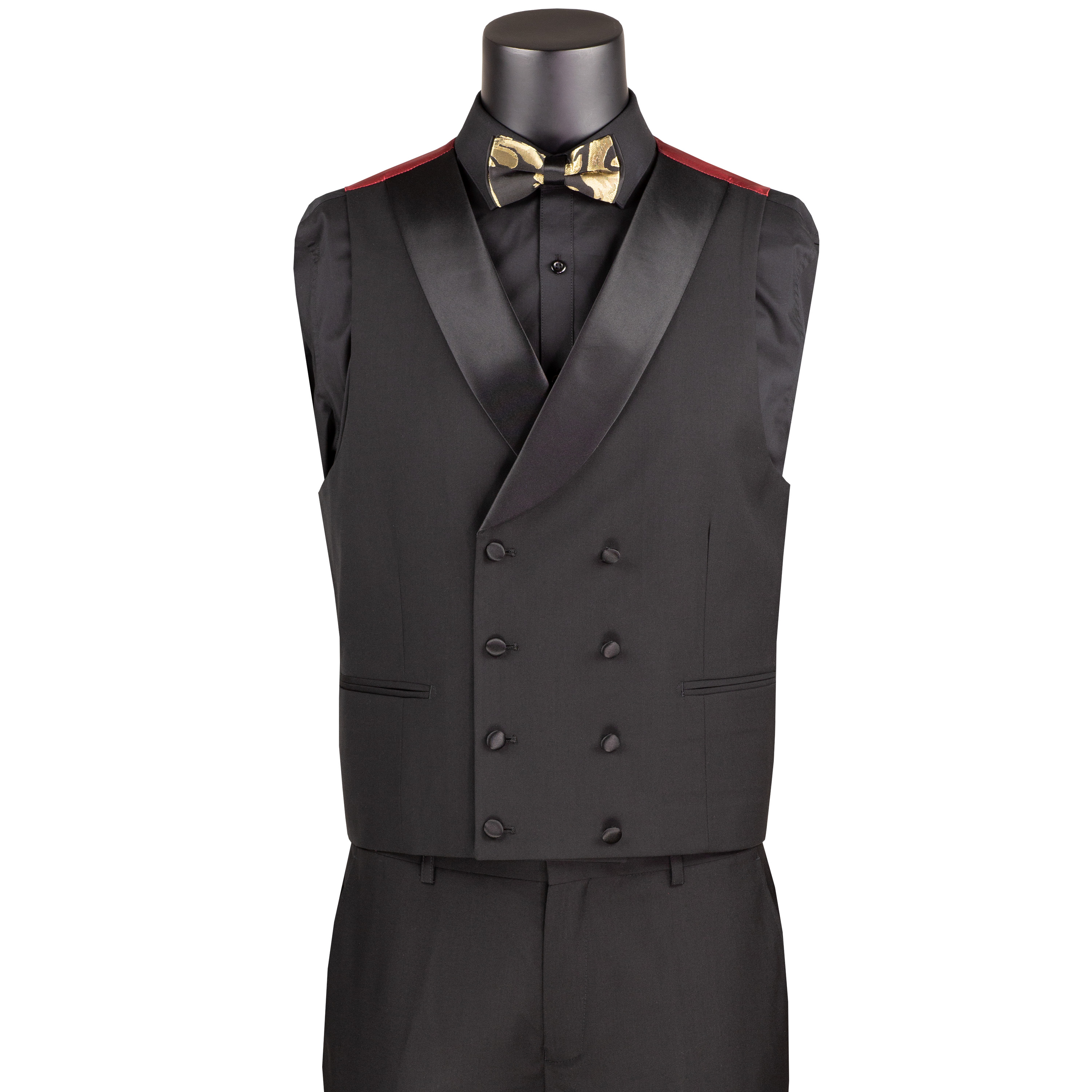 VINCI Men's Jacquard 3pc Modern Tuxedo w/ Bow-Tie - 36S-56L, 4 Colors - NEW - Picture 8 of 21