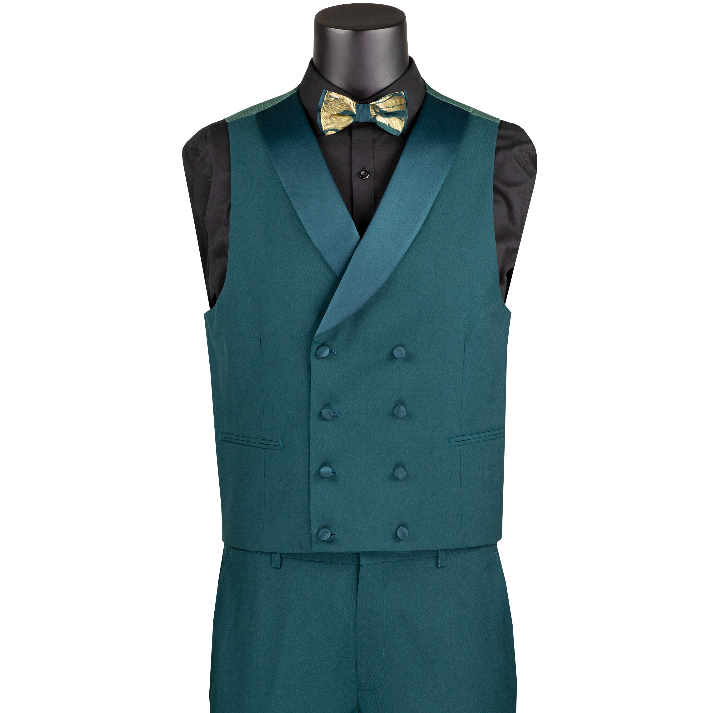 VINCI Men's Jacquard 3pc Modern Tuxedo w/ Bow-Tie - 36S-56L, 4 Colors - NEW - Picture 12 of 21