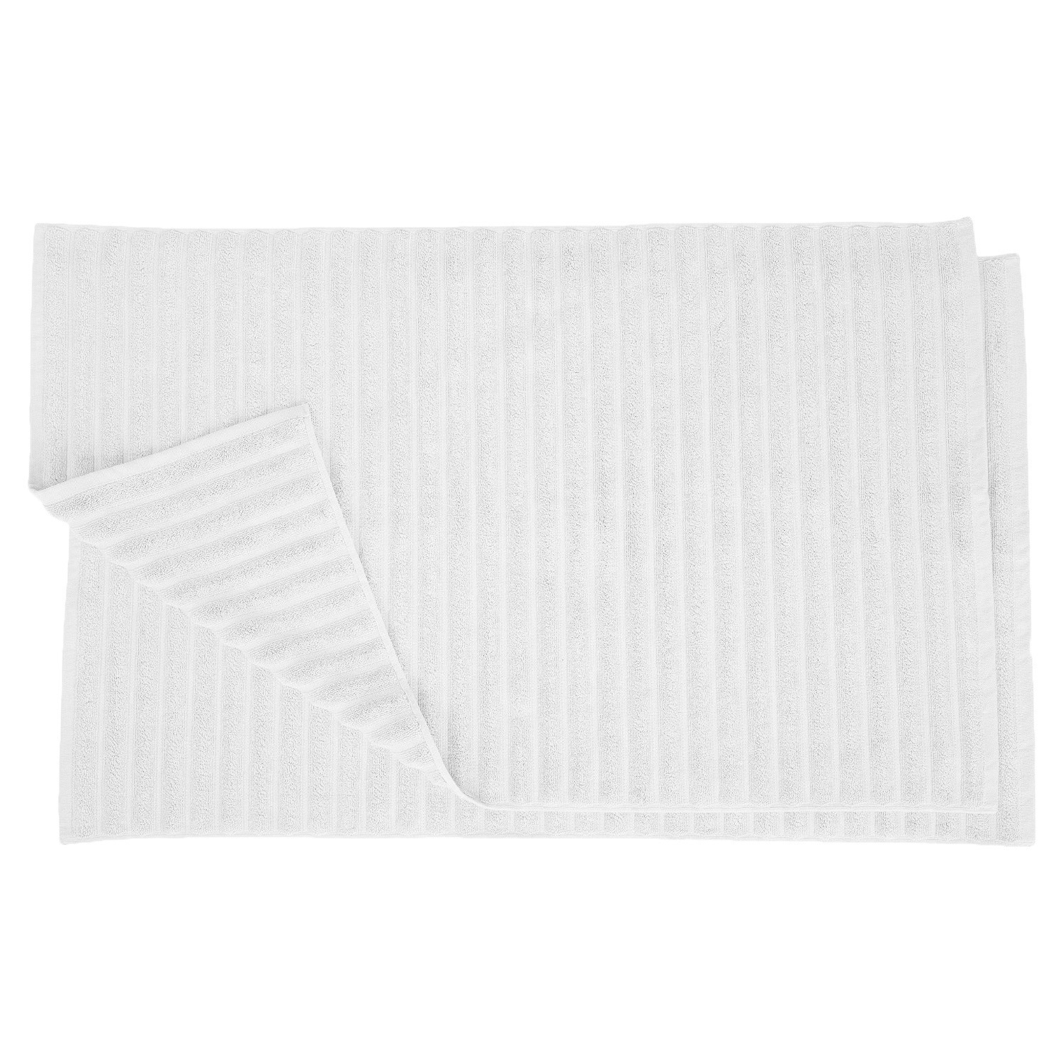 Ribbed Bath Mat Set of 2, Soft & Absorbent 1000 GSM Cotton Bathroom Mats - Picture 30 of 30