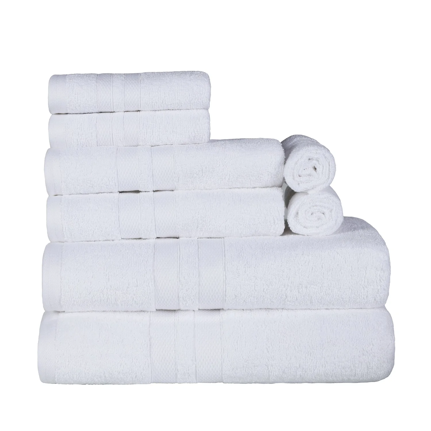 Juego de 8 toallas de algodón 500 GSM, peso medio, secado rápido para cara, manos y baño - Imagen 25 de 26
