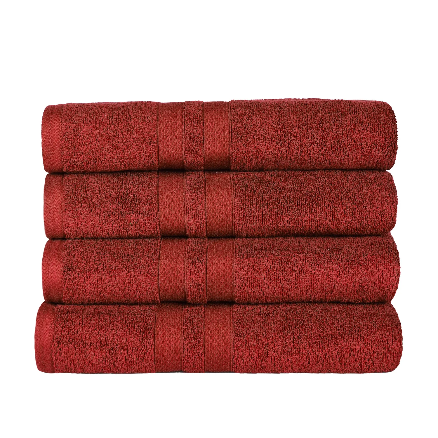 Juego de 4 toallas de baño de algodón 500 GSM, suaves, absorbentes y de secado rápido - Imagen 21 de 26