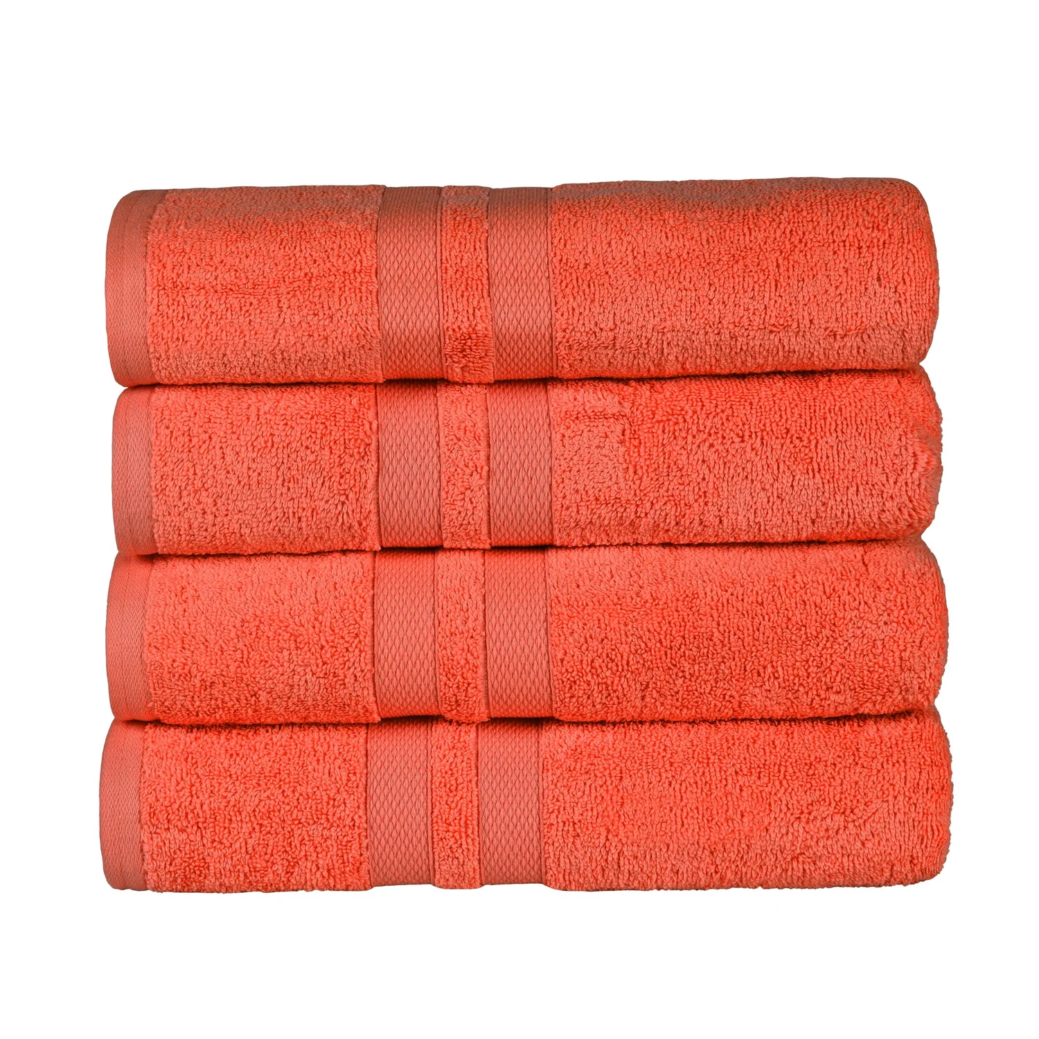 Juego de 4 toallas de baño de algodón 500 GSM, suaves, absorbentes y de secado rápido - Imagen 24 de 26