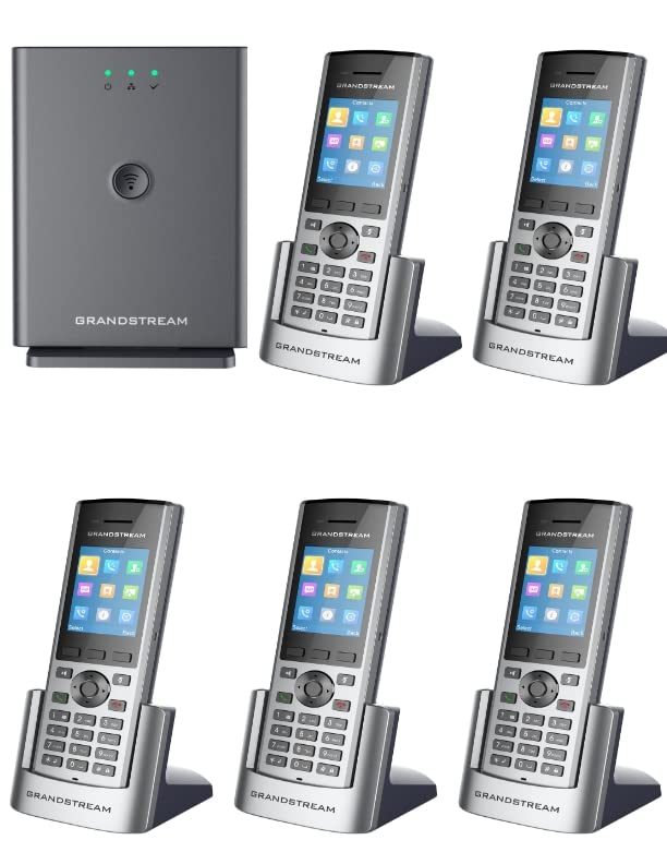 Estación base Grandstream DP752 de largo alcance DECT + unidades DP730 DECT HD teléfono nuevo - Imagen 7 de 10