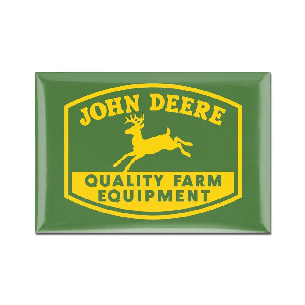 John Deere Metal Magnet 2.5"x3.5"