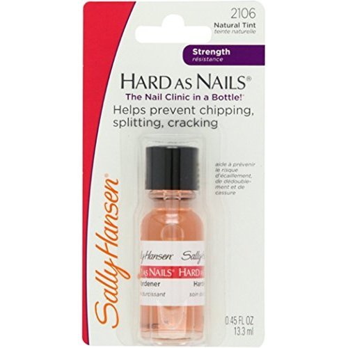 Sally Hansen Hard As Nails Hardener, Natural Tint [2106], 0.45 oz