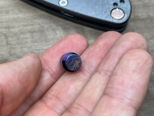 Titanium lanyard hole stopper for MANIX 2 Spyderco - Picture 42 of 66