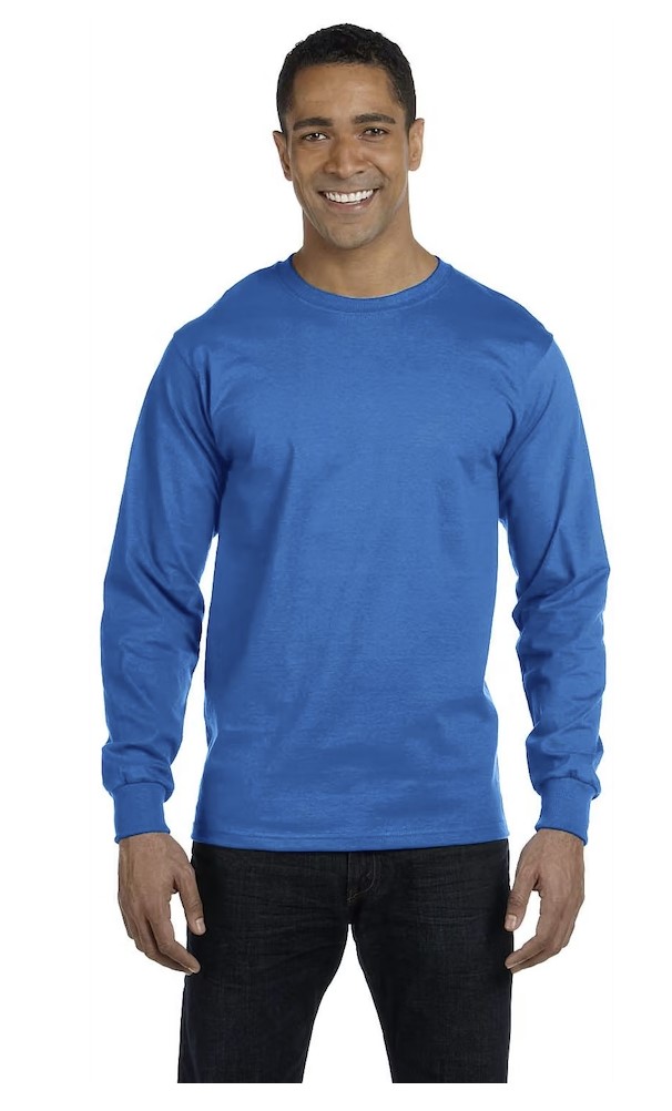 Hanes 5.2 oz. ComfortSoft Cotton Long-Sleeve T-Shirt (5286)