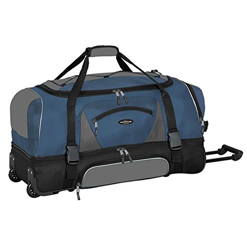 TRAVELERS CLUB ADVENTURE ROLLING DUFFEL BAG 30-INCH - BLUE
