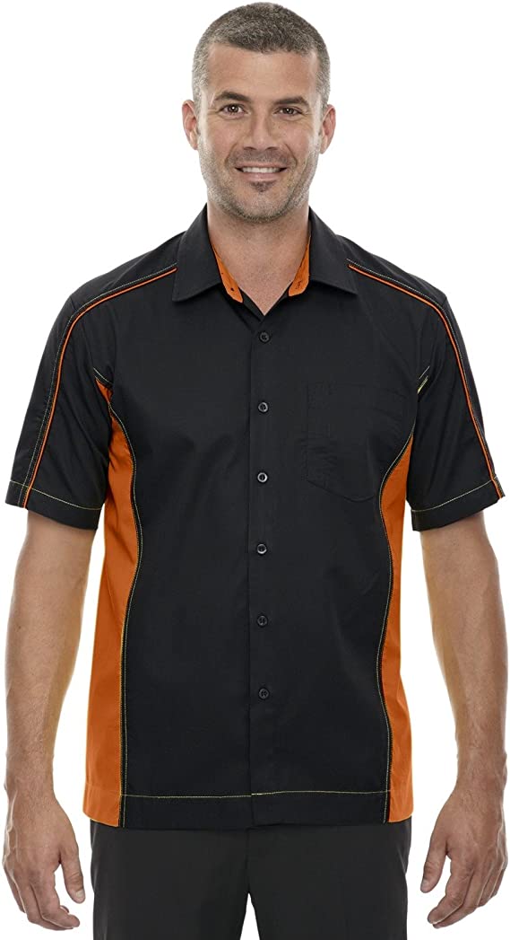 87042T Мужские саржевые рубашки North End Fuse Color-Block