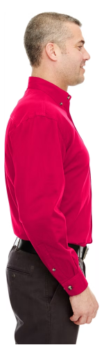 UltraClub Men's Cypress Long-Sleeve Twill Pocket 8960C - Picture 17 of 18