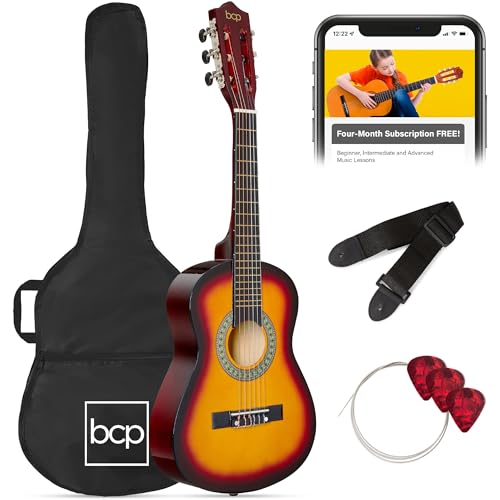 Sunburst - Best Choice Products Kids Acoustic Guitar, Starter Kit B07M6S469F