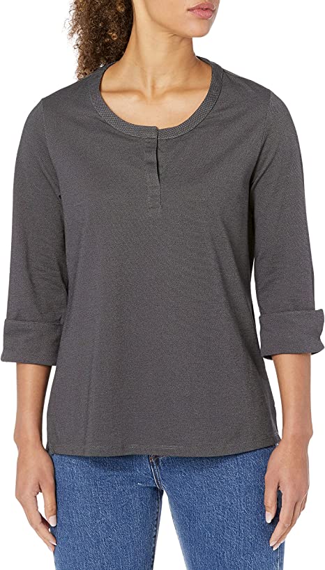 DG230W Devon & Jones Ladies’ Central Cotton Blend Mélange Knit Top – DG230W