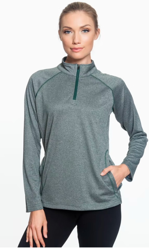 DG440W Devon & Jones Women Stretch Quarter-Zip Jacket