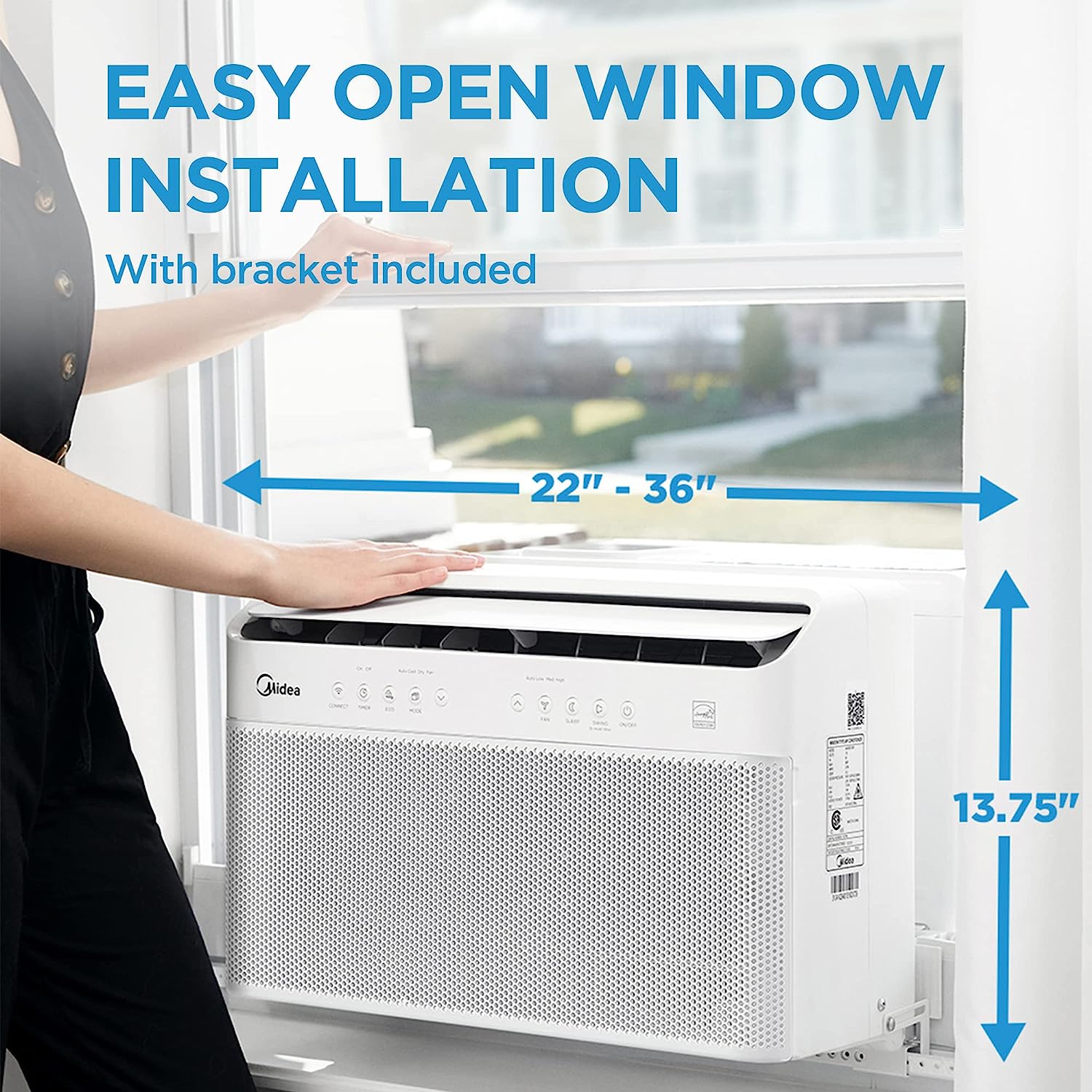 MIDEA 12,000 BTU 115 -Volts Window Air Conditioner MAW12V1QWT - - Scratch & Dent - Bild 7 von 7