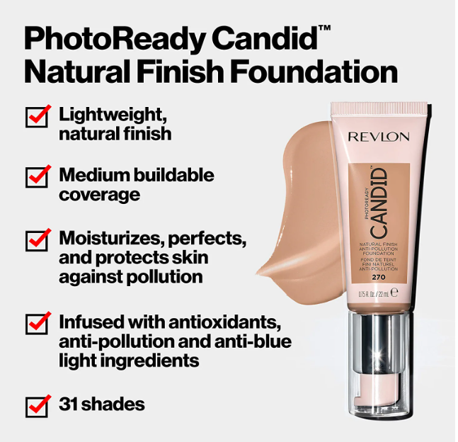 Revlon PhotoReady Candid Natural Finish Foundation Choose Color - Picture 21 of 86