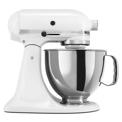KITCHENAID ARTISAN SERIES 5 QUART TILT HEAD STAND MIXER - WHITE