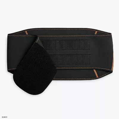 TOMMIE COPPER SPORT COMFORT BACK BRACE – SIZE: MEN S/M WOMEN S/M – BLACK/COPPER