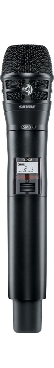 Shure QLXD2/K8B Wireless Handheld Transmitter with KSM8 Microphone Capsule
