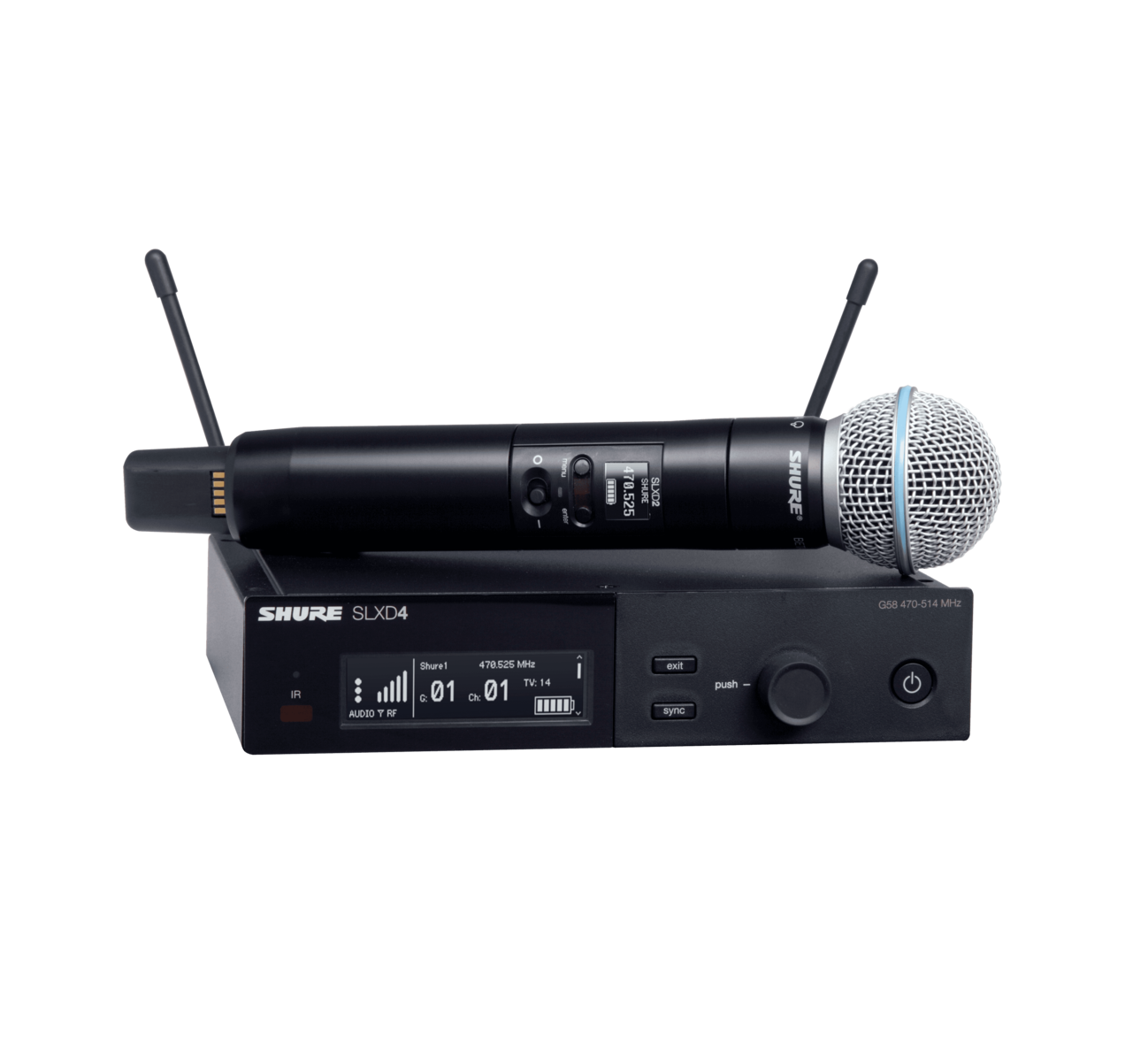 Shure SLXD24/B58 Wireless Handheld Microphone System with Beta 58A Capsule