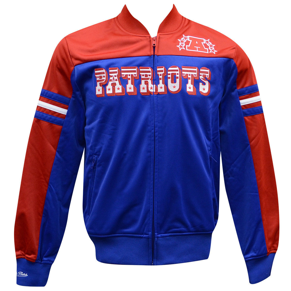 Mitchell & Ness Men's New England Patriots Track Jacket Vintage Wordmark - Picture 4 of 4