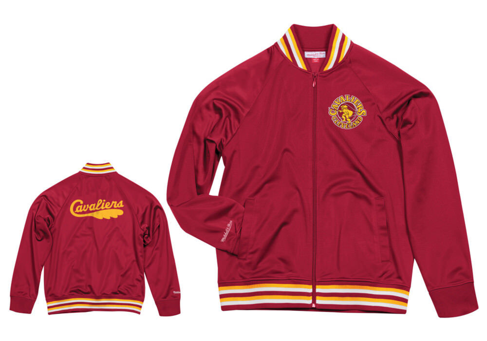 Mitchell & Ness Mens Cleveland Cavaliers Track Jacket Top Prospect