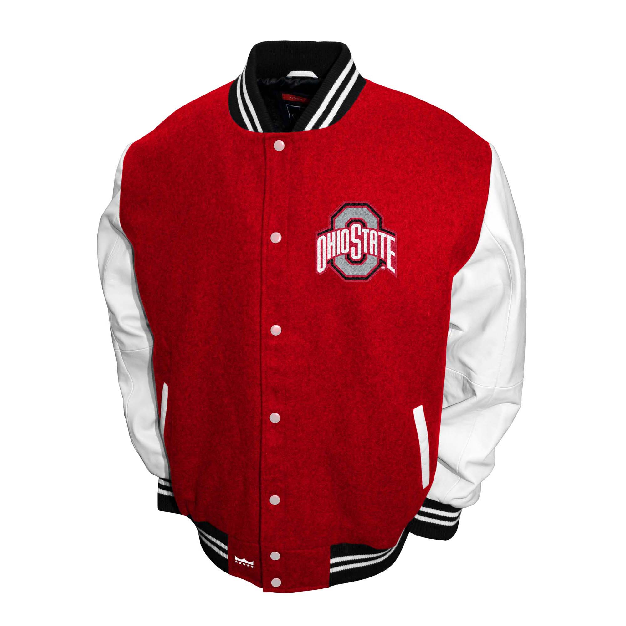 Franchise Club Mens NCAA Wool Varsity Letterman Jacket - Picture 24 of 29