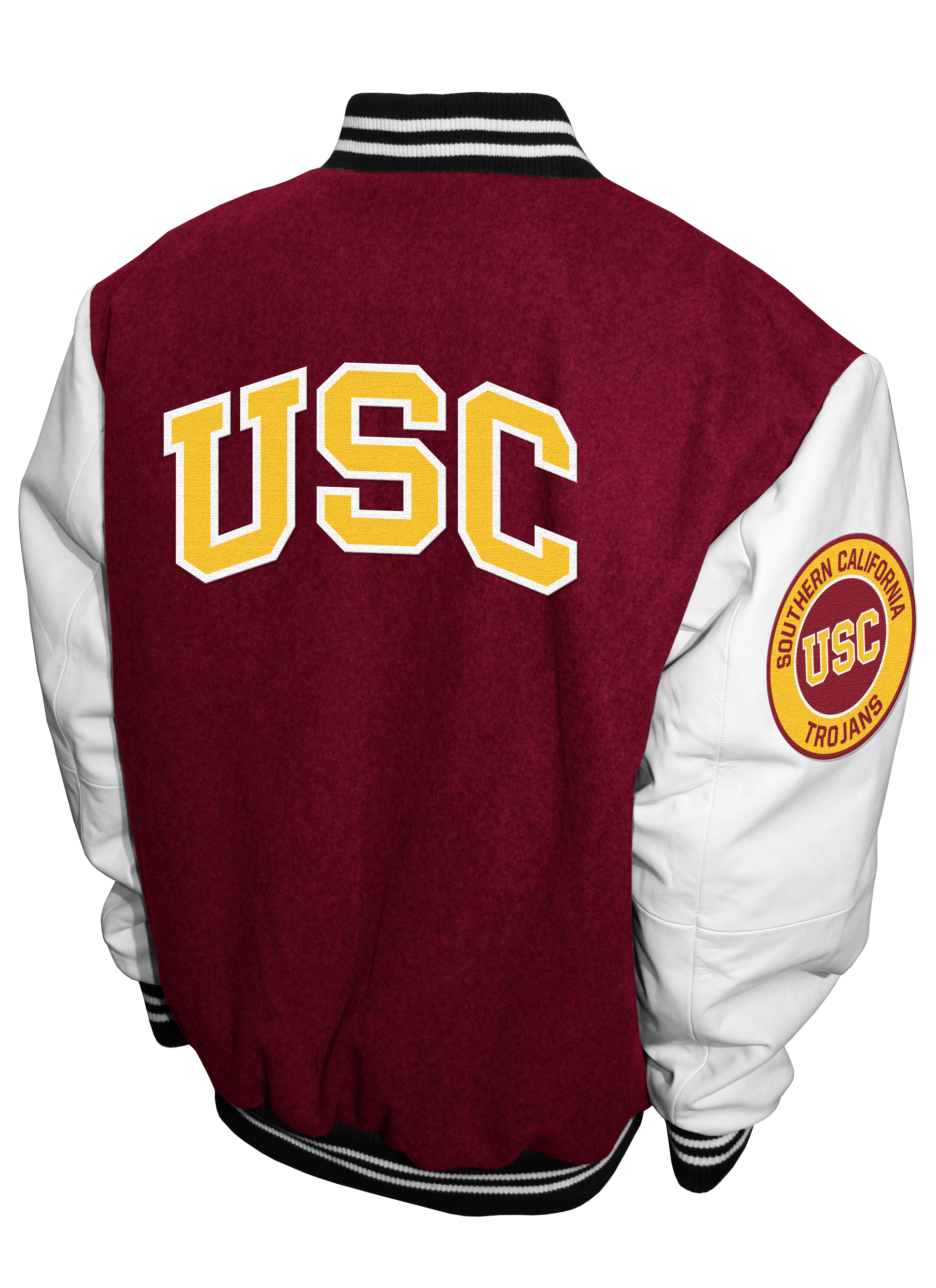 Franchise Club Mens NCAA Wool Varsity Letterman Jacket - Picture 11 of 29