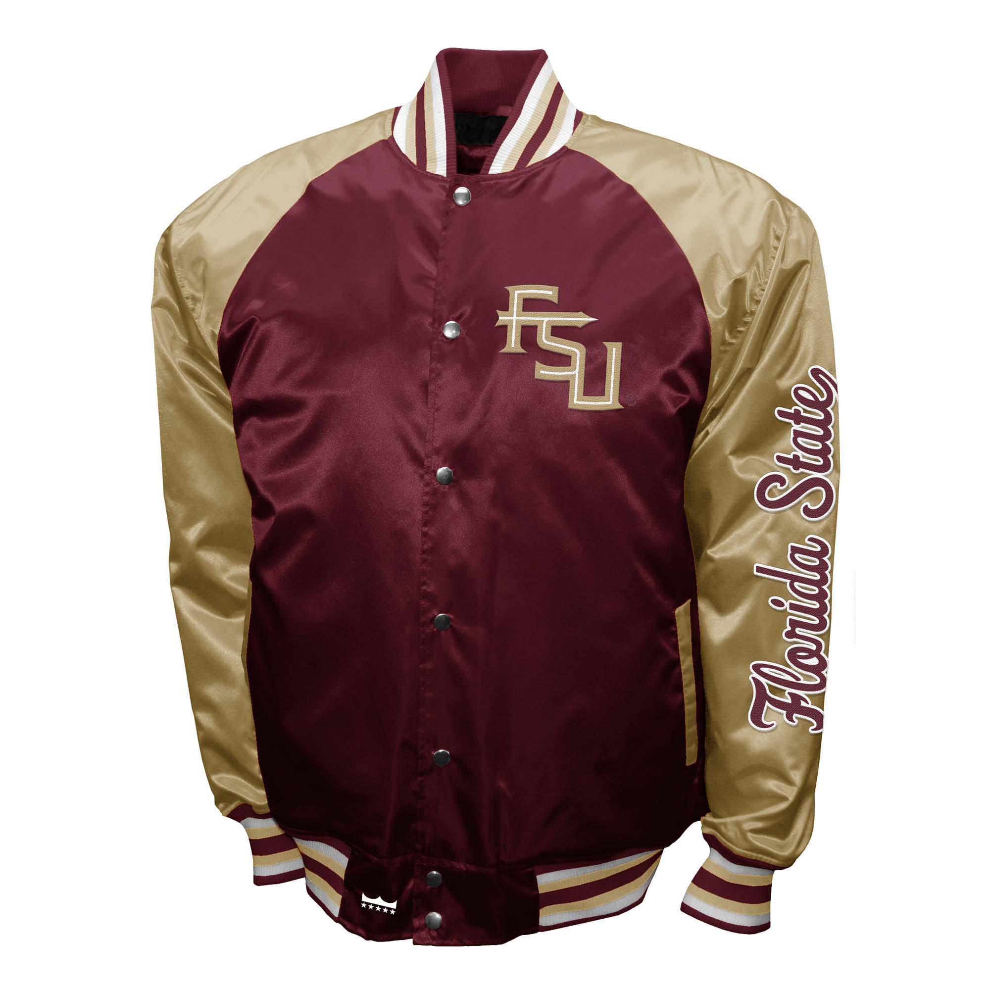 Franchise Club Mens NCAA The Game Satin Jacket - Picture 12 of 45
