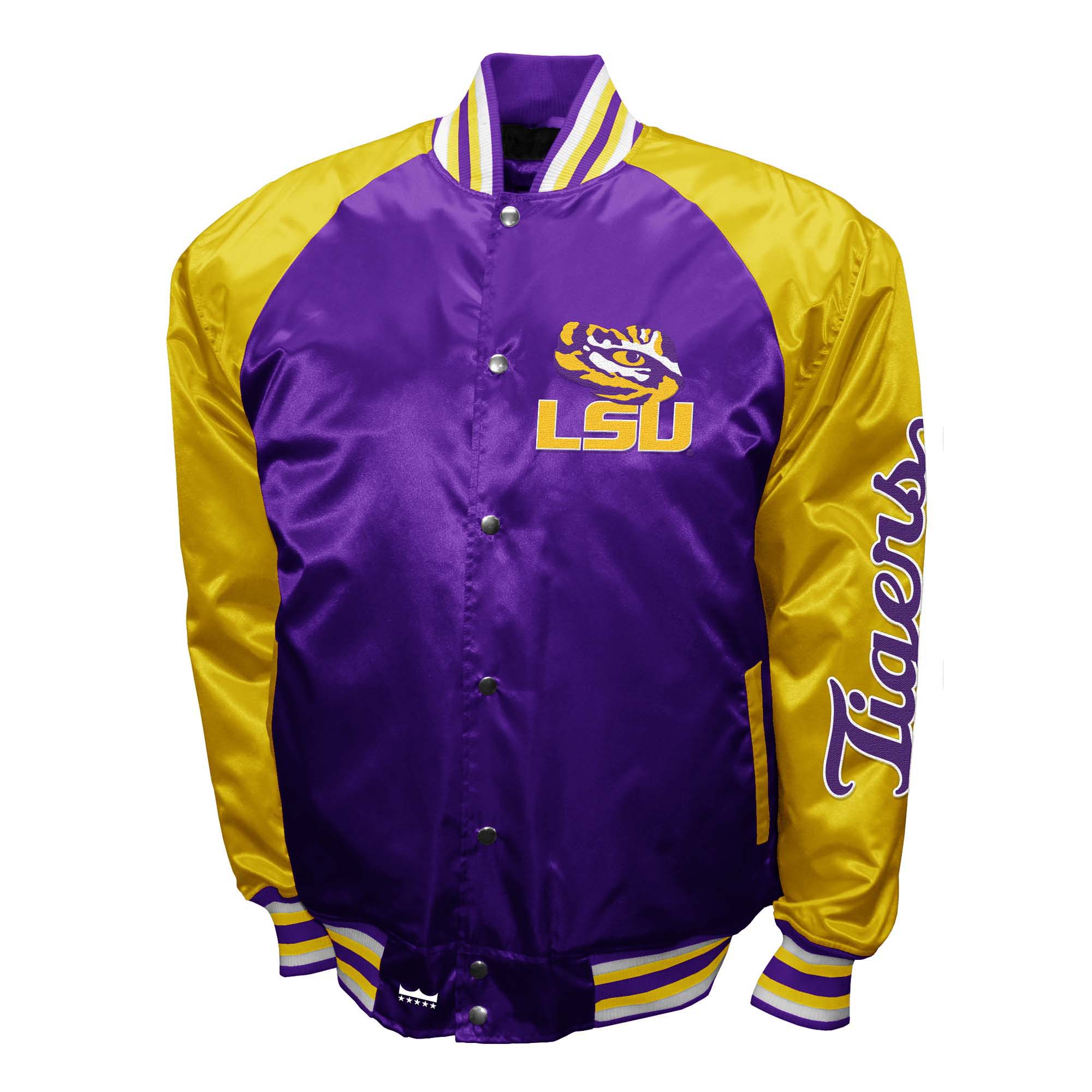 Franchise Club Mens NCAA The Game Satin Jacket - Picture 20 of 45