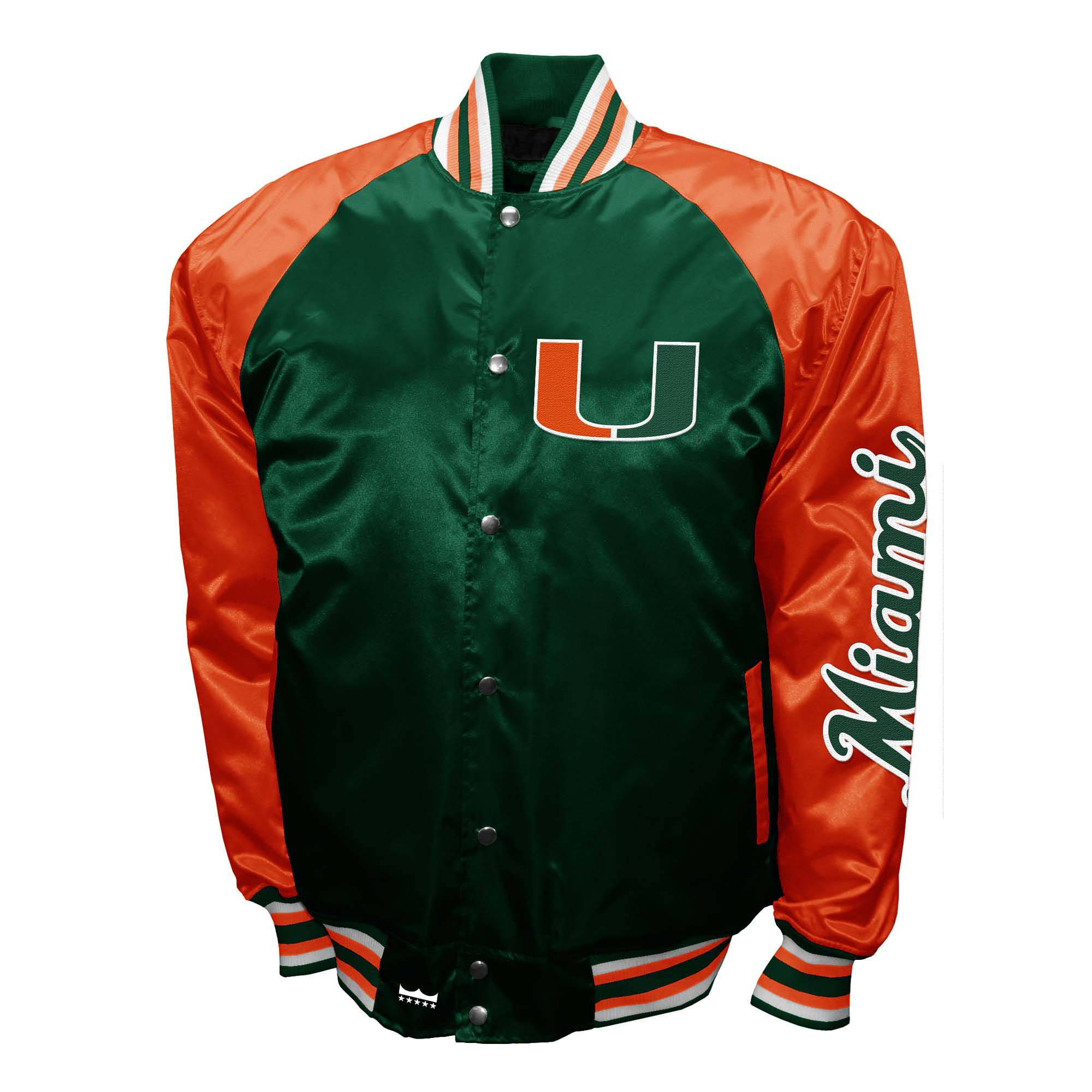 Franchise Club Mens NCAA The Game Satin Jacket - Picture 22 of 45