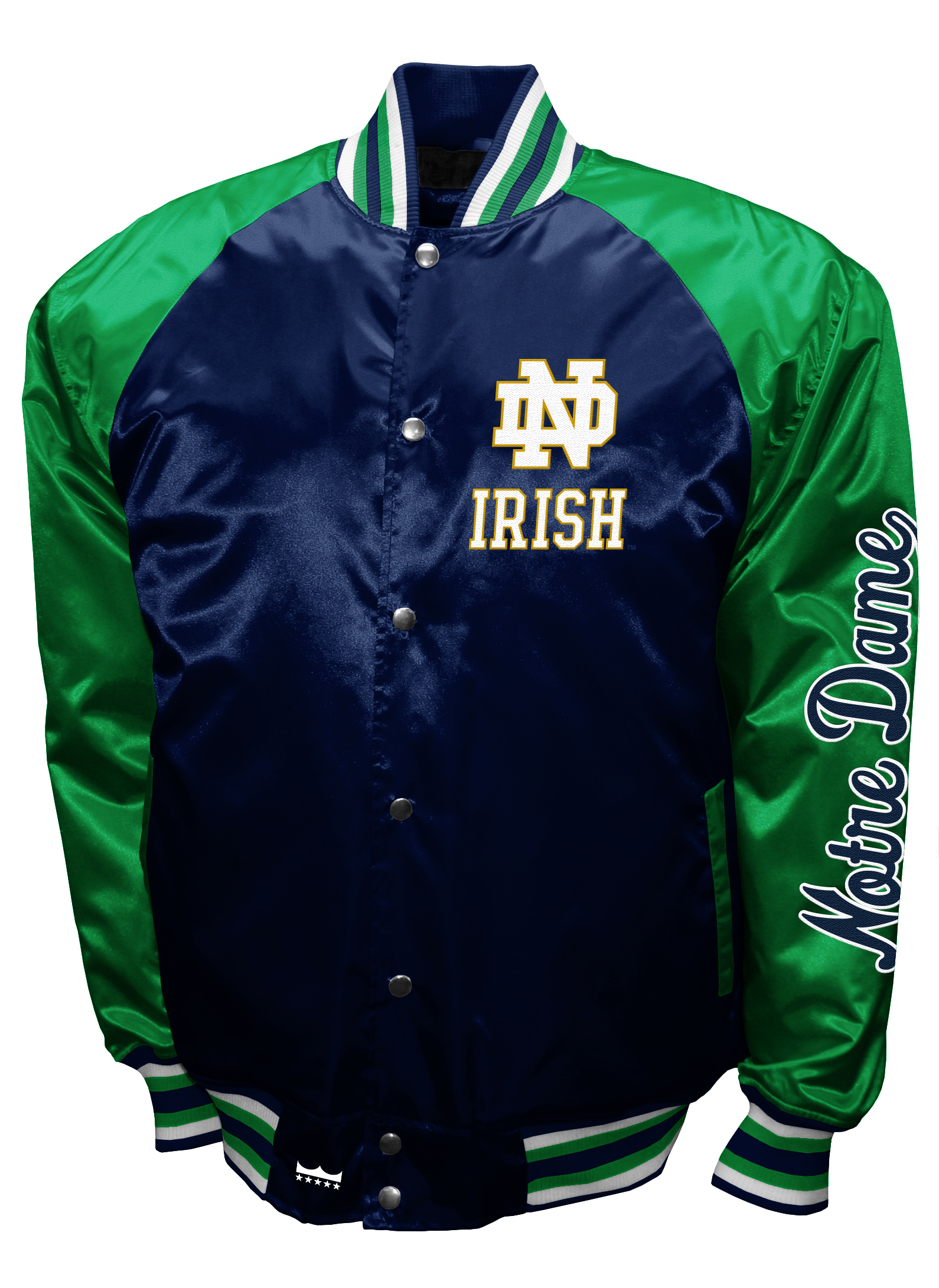 Franchise Club Mens NCAA The Game Satin Jacket - Picture 26 of 45