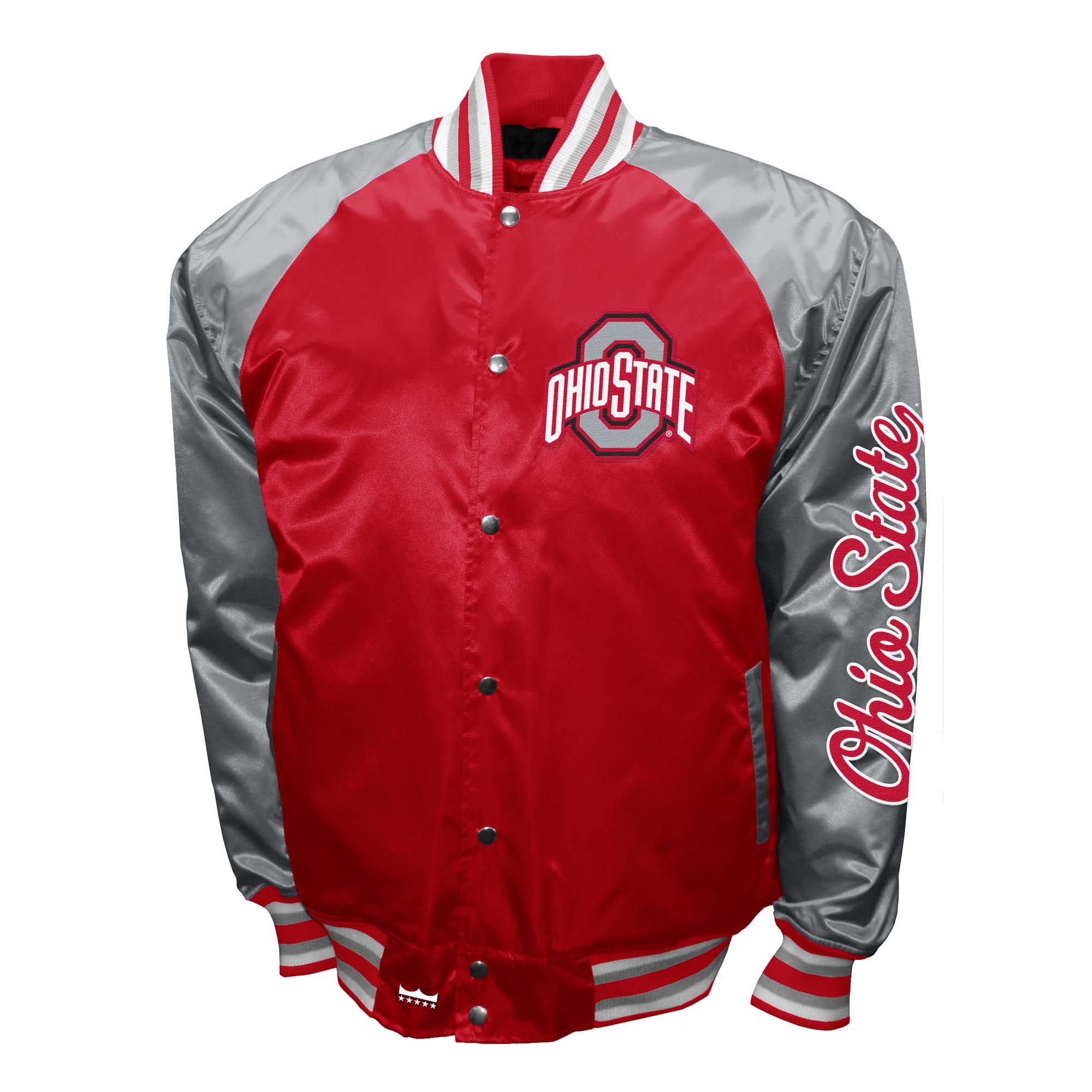 Franchise Club Mens NCAA The Game Satin Jacket - Picture 30 of 45