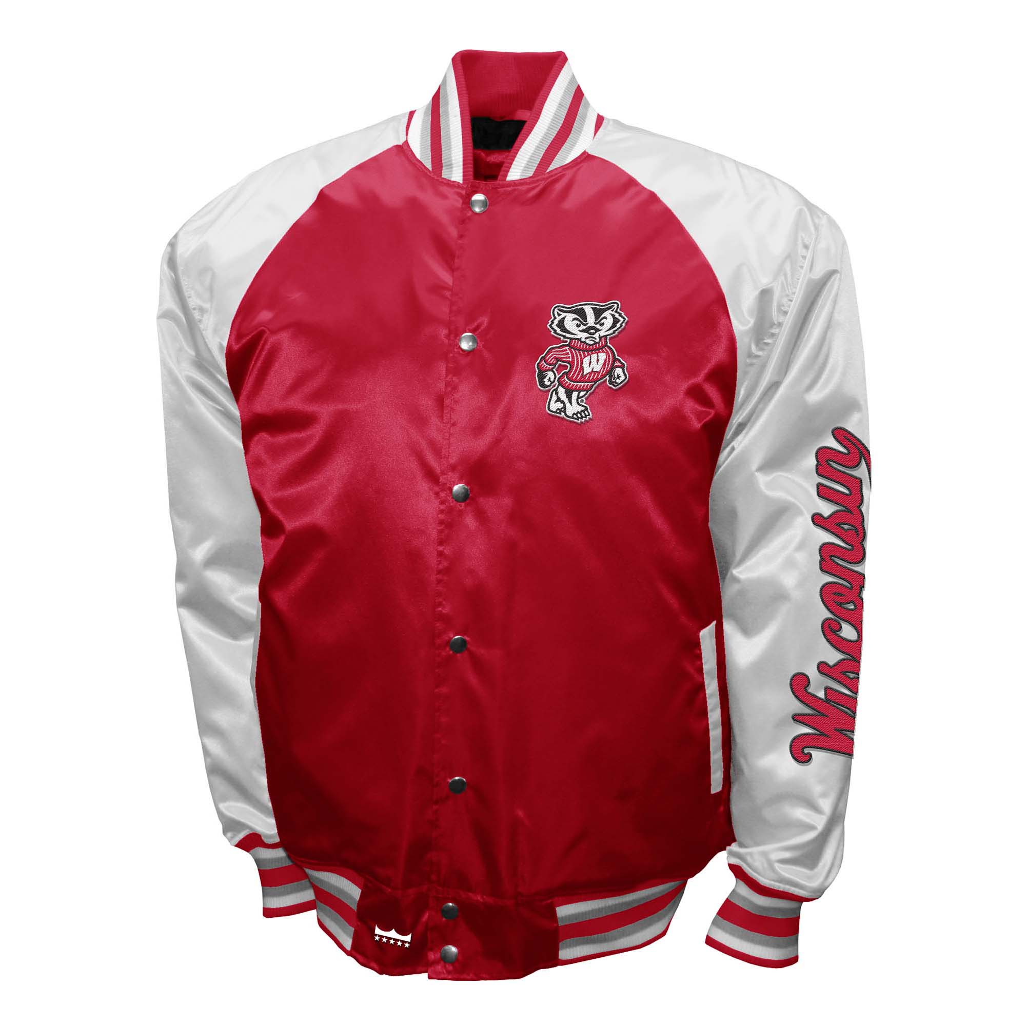 Franchise Club Mens NCAA The Game Satin Jacket - Picture 44 of 45